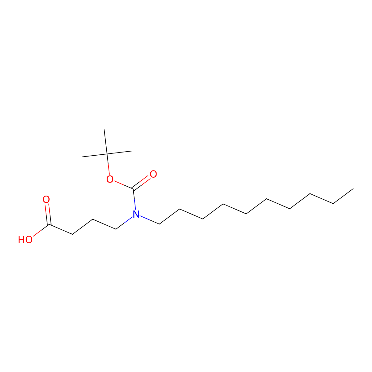 4-{[(Tert-butoxy)carbonyl](decyl)amino}butanoic acid molecular structure, CAS 2639443-29-9