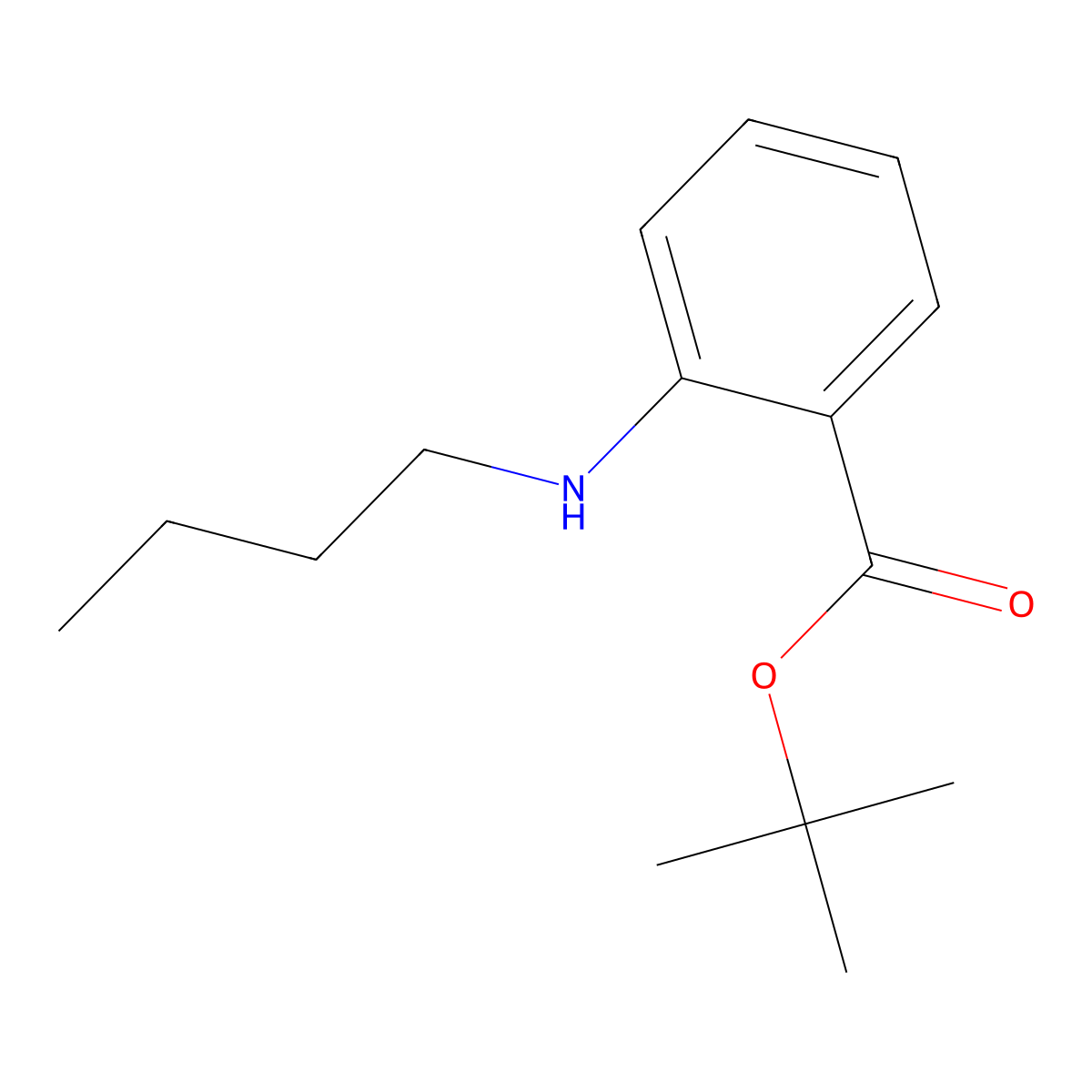 Tert-butyl 2-(butylamino)benzoate molecular structure, CAS 2639444-63-4