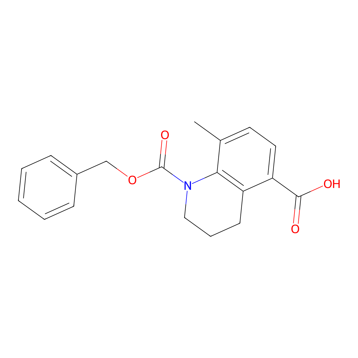 1-[(Benzyloxy)carbonyl]-8-methyl-1,2,3,4-tetrahydroquinoline-5-carboxylic acid molecular structure, CAS 2639444-66-7