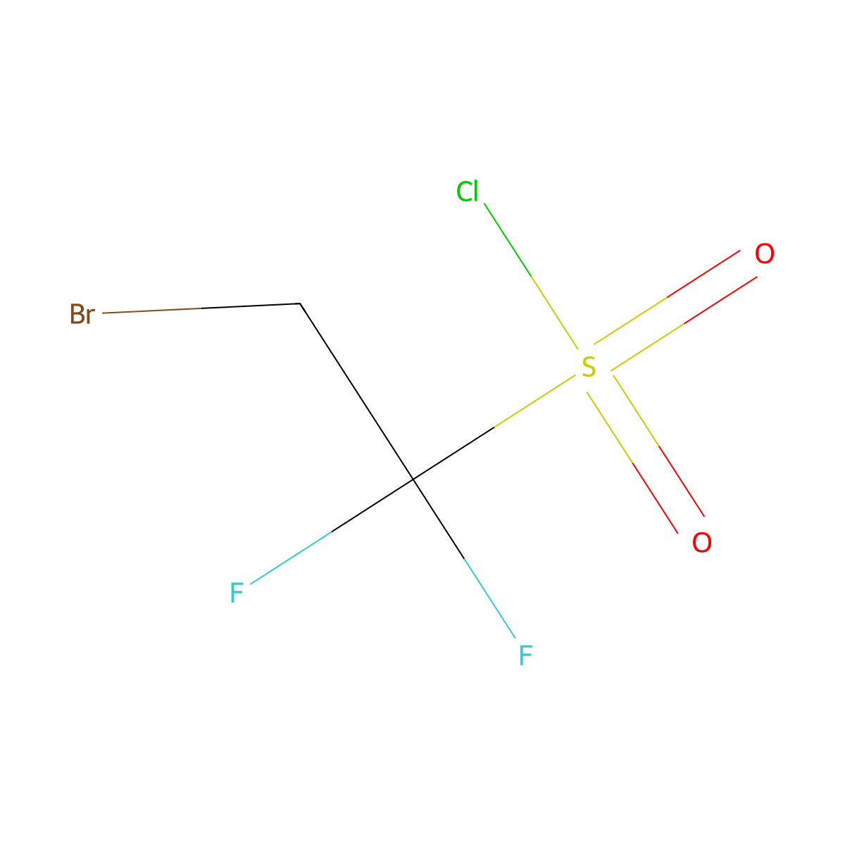 2-Bromo-1,1-difluoroethane-1-sulfonyl chloride molecular structure, CAS 2639445-12-6
