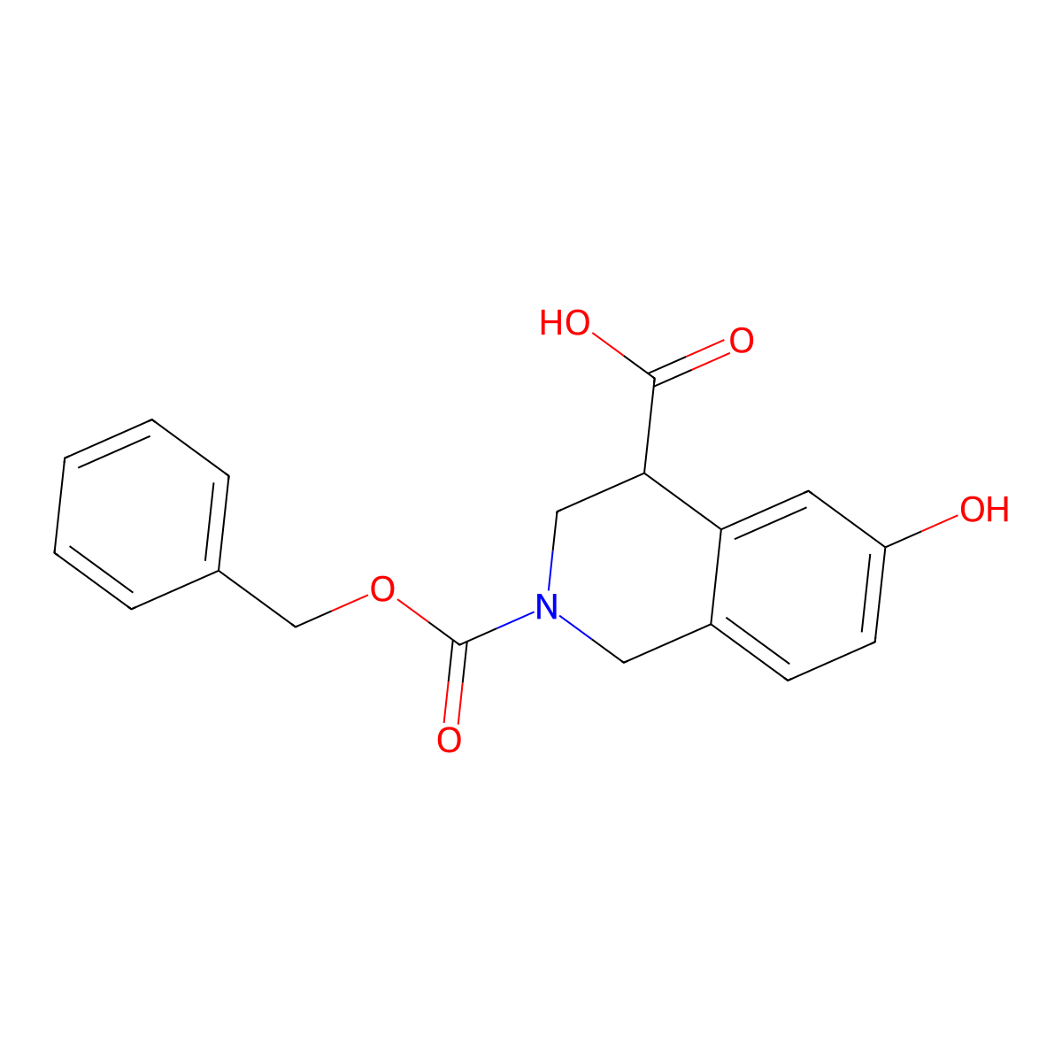 2-[(Benzyloxy)carbonyl]-6-hydroxy-1,2,3,4-tetrahydroisoquinoline-4-carboxylic acid molecular structure, CAS 2639445-33-1