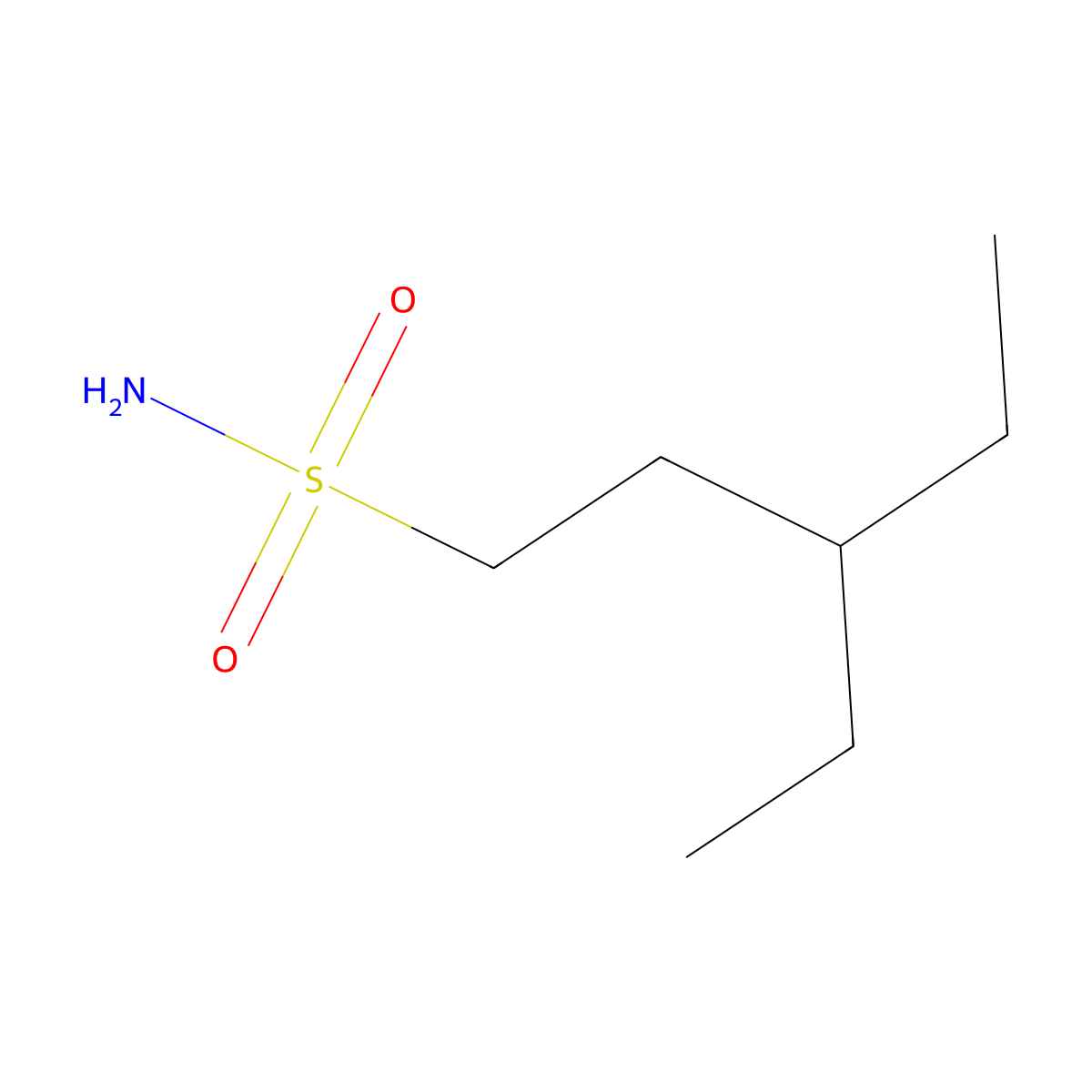 3-Ethylpentane-1-sulfonamide molecular structure, CAS 2639446-10-7