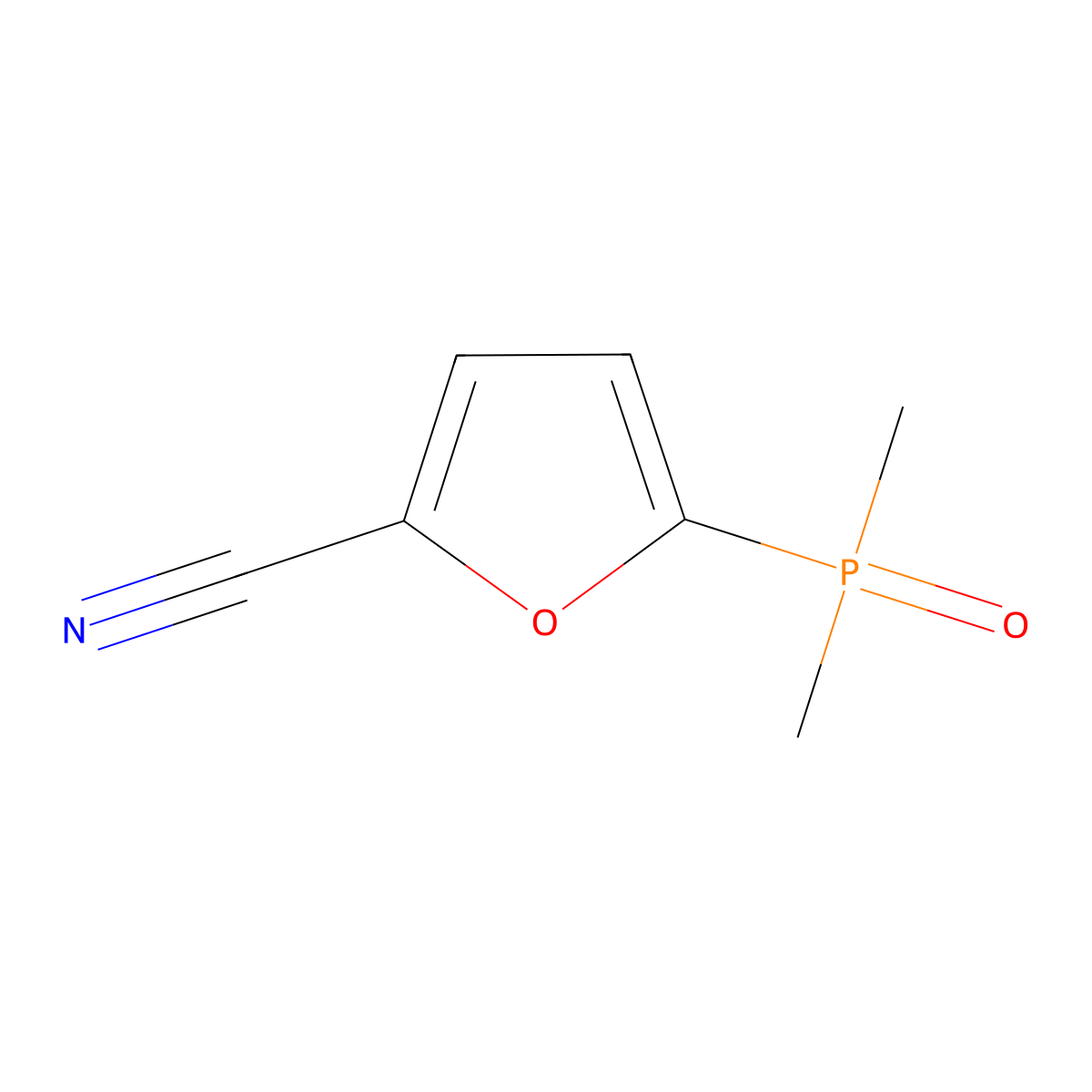 5-(Dimethylphosphoryl)furan-2-carbonitrile molecular structure, CAS 2639446-16-3