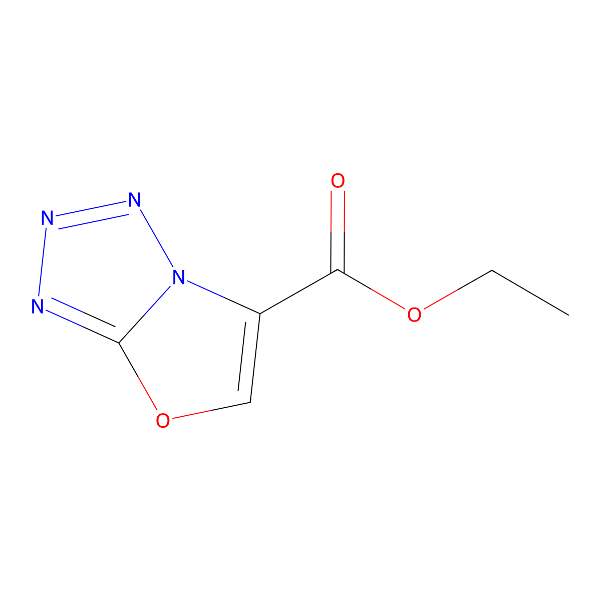 Ethyl [1,2,3,4]tetrazolo[5,1-b][1,3]oxazole-6-carboxylate molecular structure, CAS 2639448-12-5