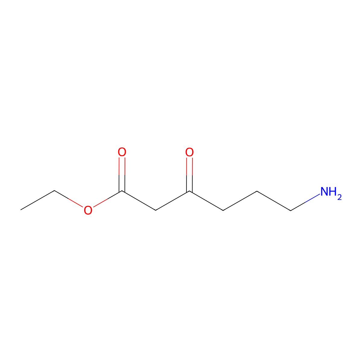 Ethyl 6-amino-3-oxohexanoate molecular structure, CAS 2639449-99-1