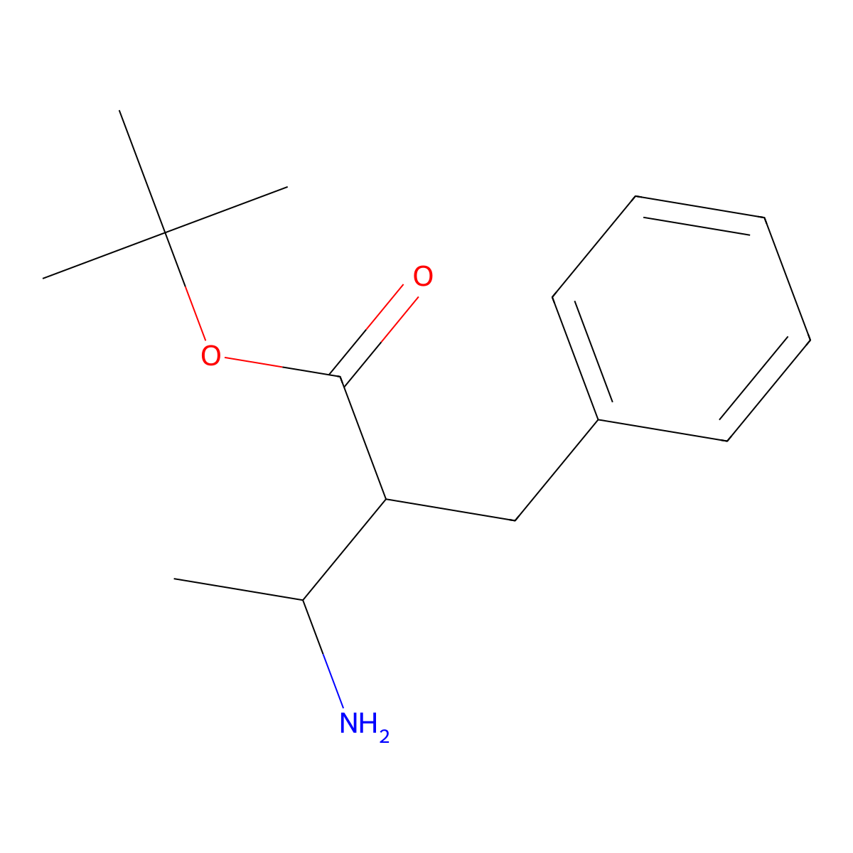Tert-butyl 3-amino-2-benzylbutanoate molecular structure, CAS 2639450-41-0