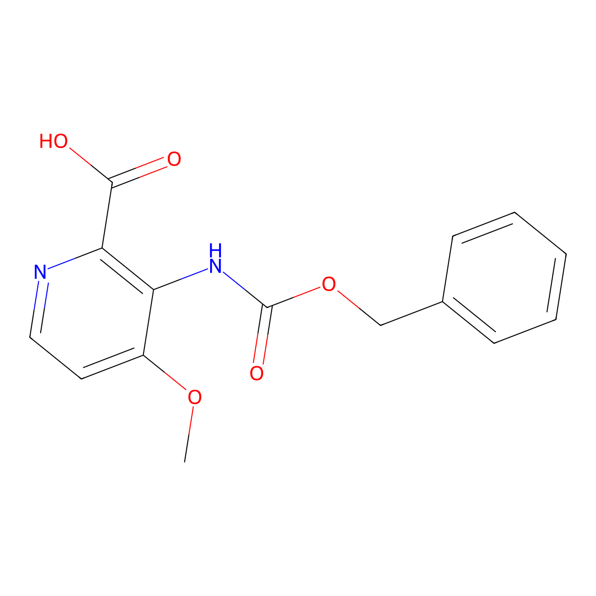 3-{[(Benzyloxy)carbonyl]amino}-4-methoxypyridine-2-carboxylic acid molecular structure, CAS 2639450-55-6