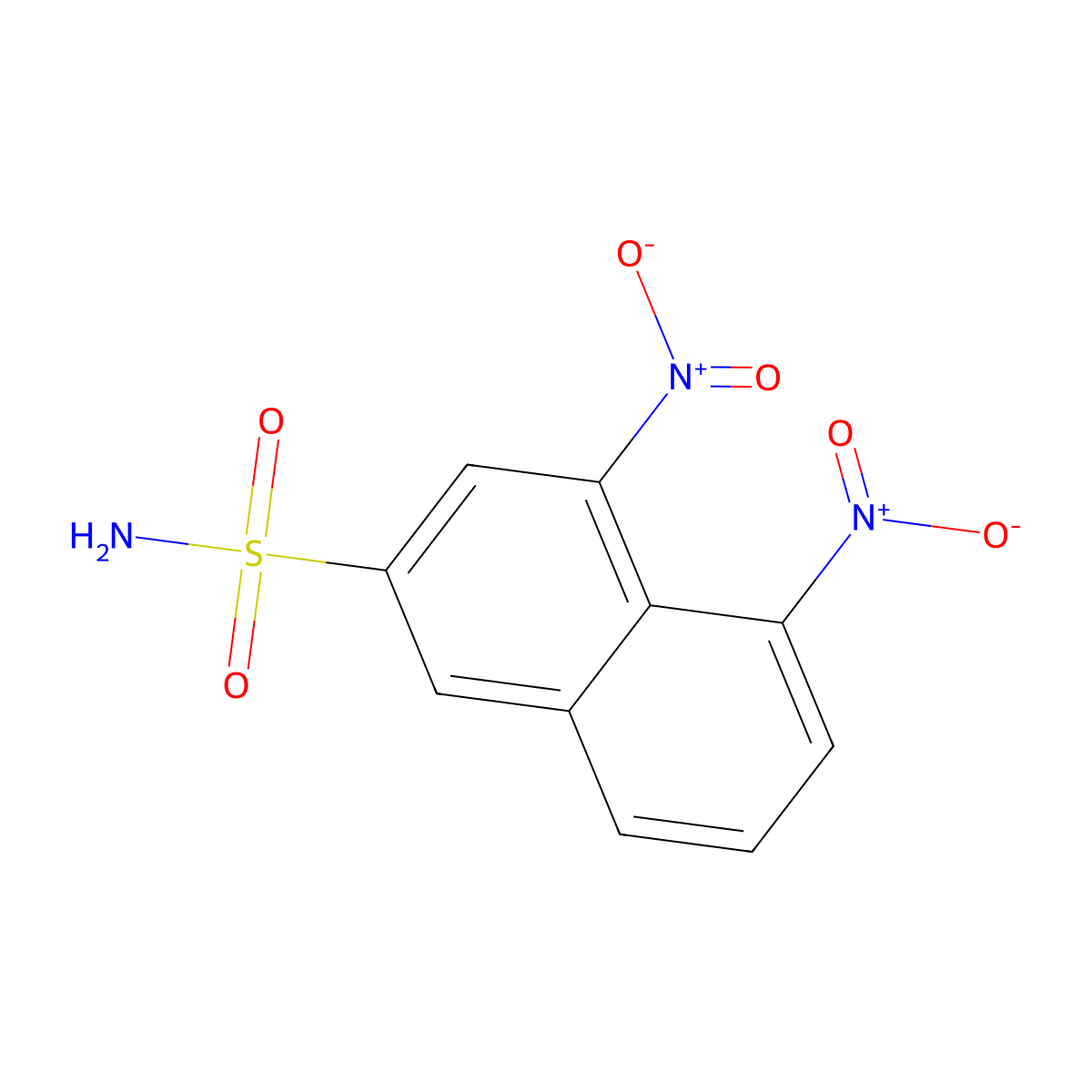 4,5-Dinitronaphthalene-2-sulfonamide molecular structure, CAS 2639451-26-4