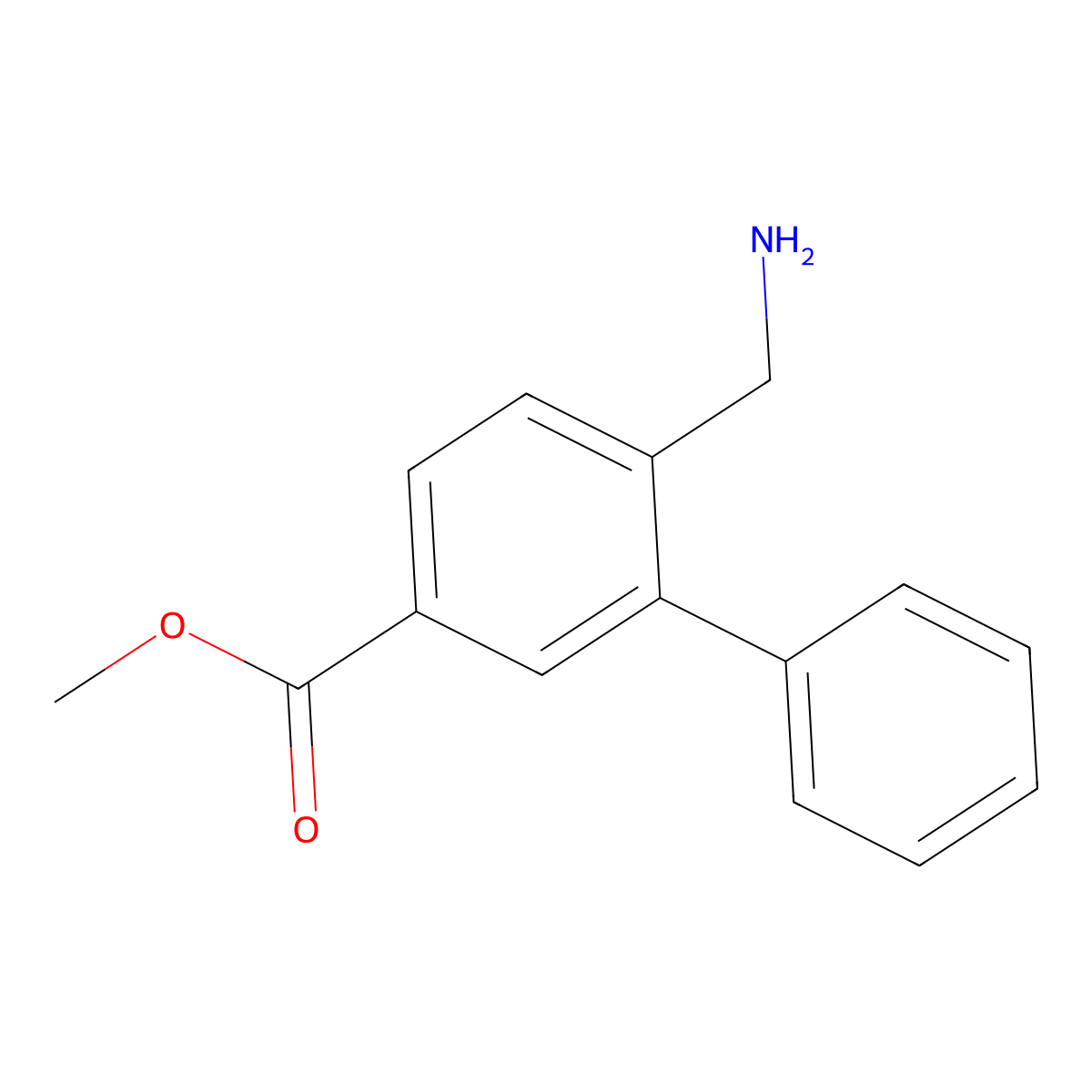 Methyl 6-(aminomethyl)-[1,1'-biphenyl]-3-carboxylate molecular structure, CAS 2639451-93-5