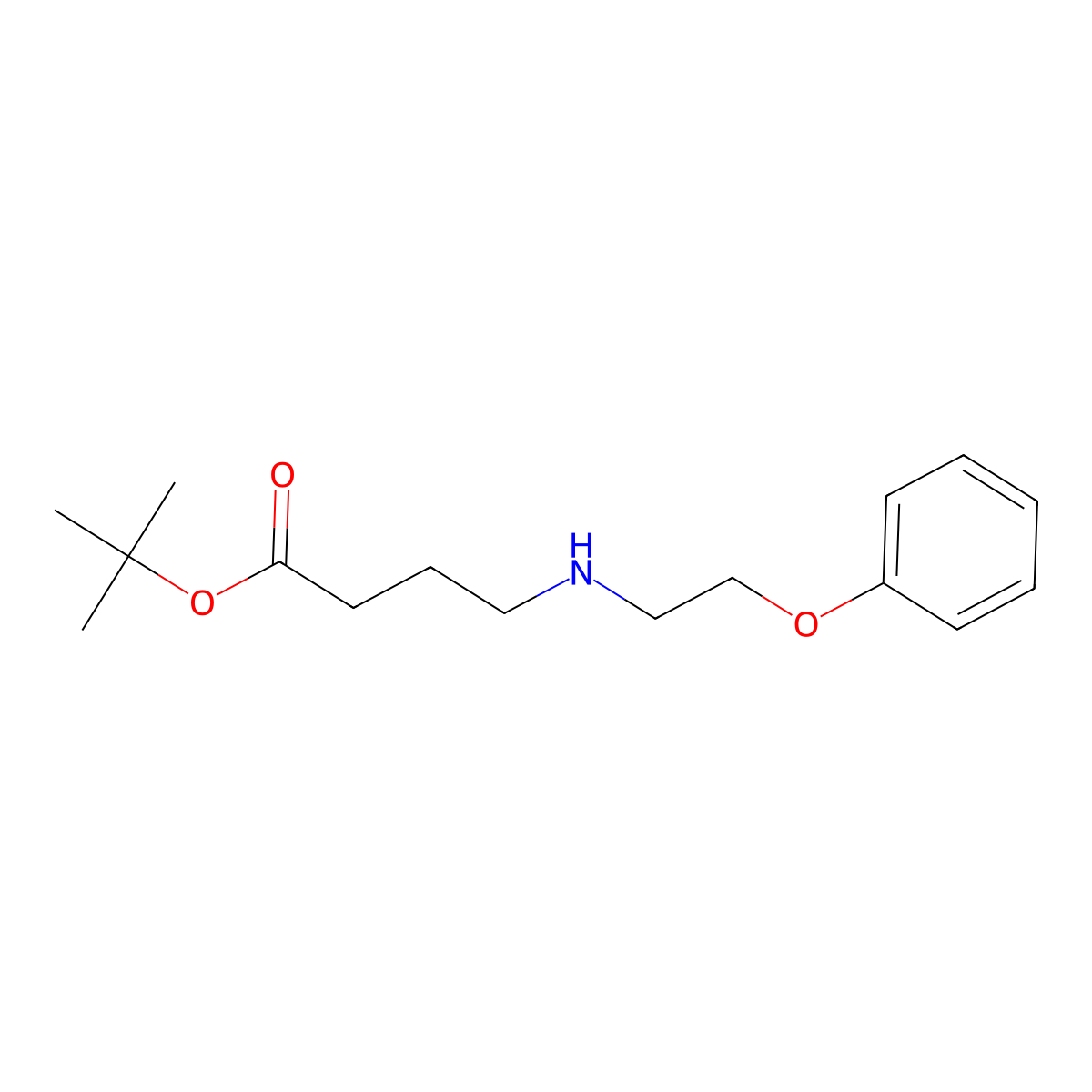 Tert-butyl 4-[(2-phenoxyethyl)amino]butanoate molecular structure, CAS 2639452-21-2