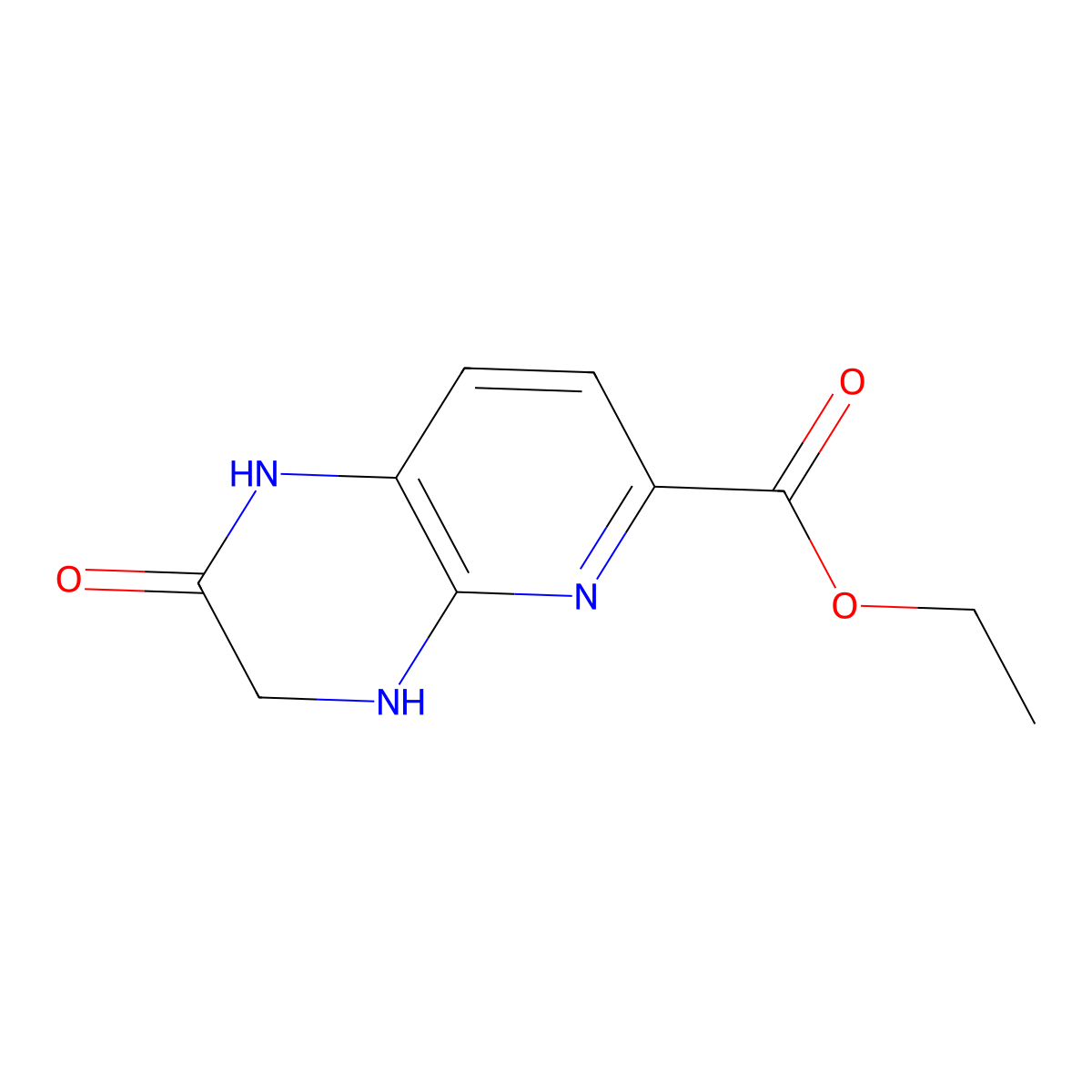 ethyl 2-oxo-1H,2H,3H,4H-pyrido[2,3-b]pyrazine-6-carboxylate molecular structure, CAS 2639453-34-0