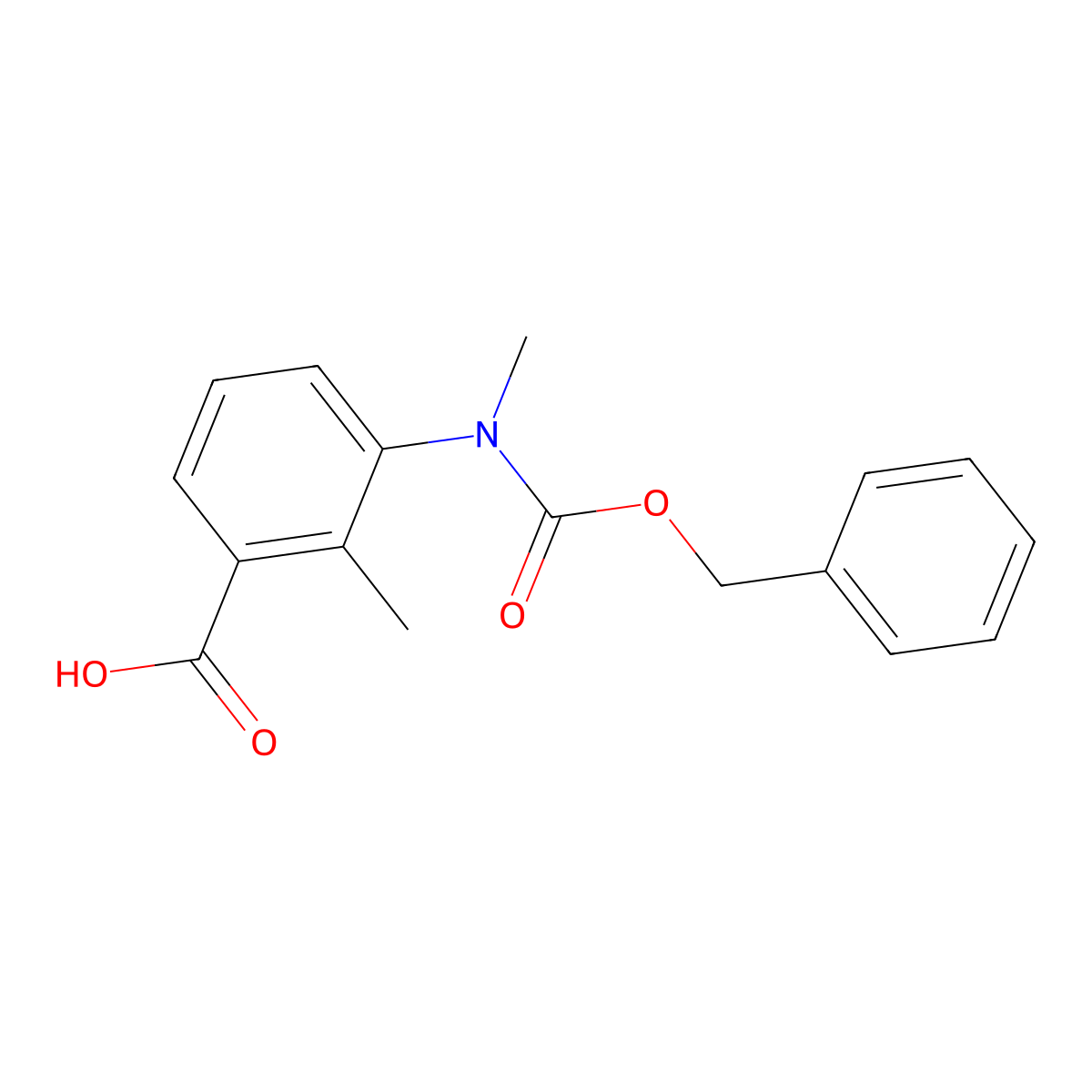 3-{[(Benzyloxy)carbonyl](methyl)amino}-2-methylbenzoic acid molecular structure, CAS 2639455-30-2