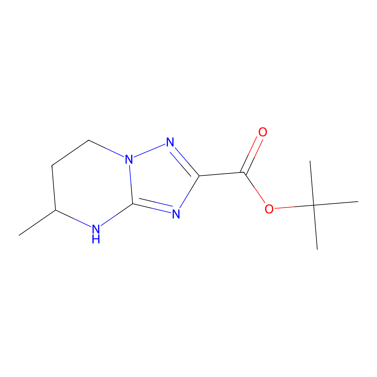 tert-butyl 5-methyl-4H,5H,6H,7H-[1,2,4]triazolo[1,5-a]pyrimidine-2-carboxylate molecular structure, CAS 2639455-45-9
