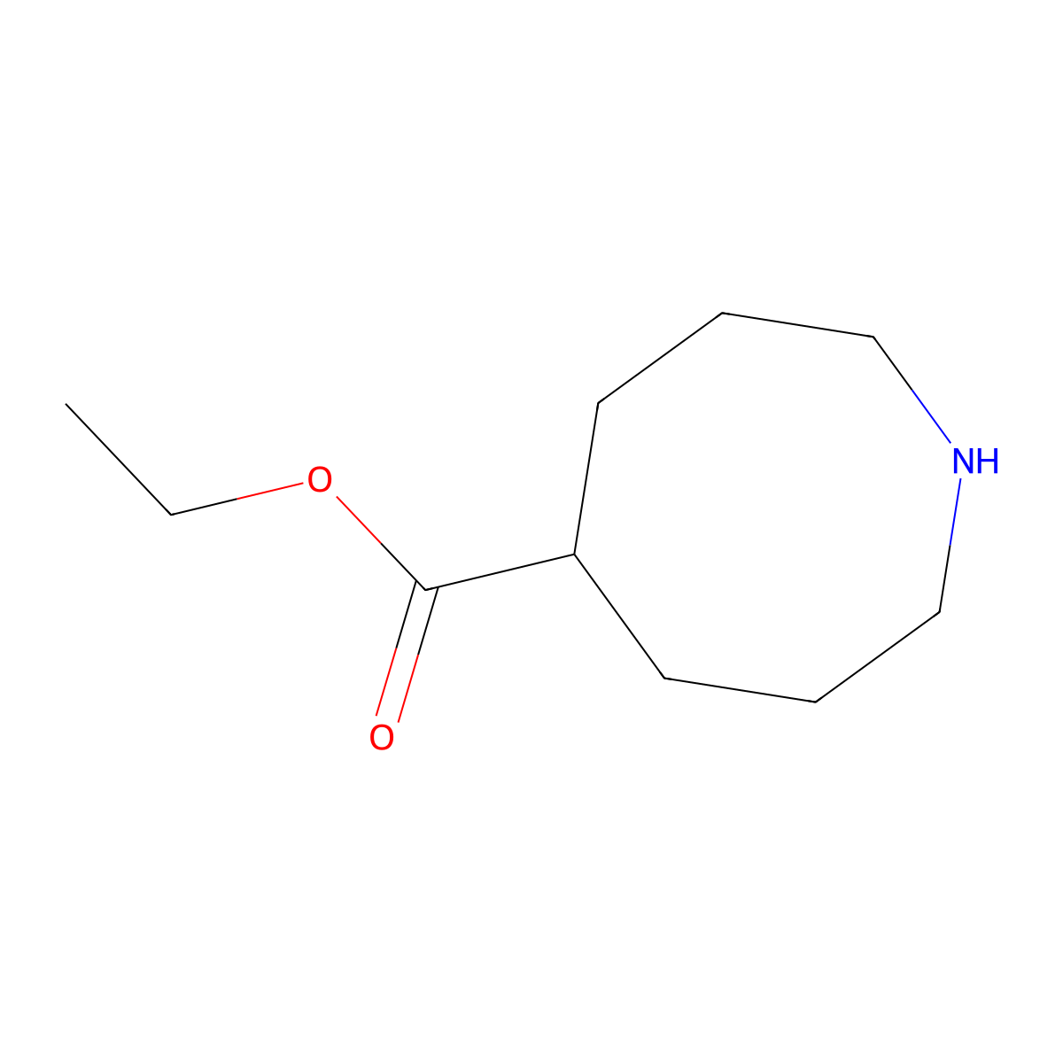 Ethyl azocane-5-carboxylate molecular structure, CAS 2639455-75-5