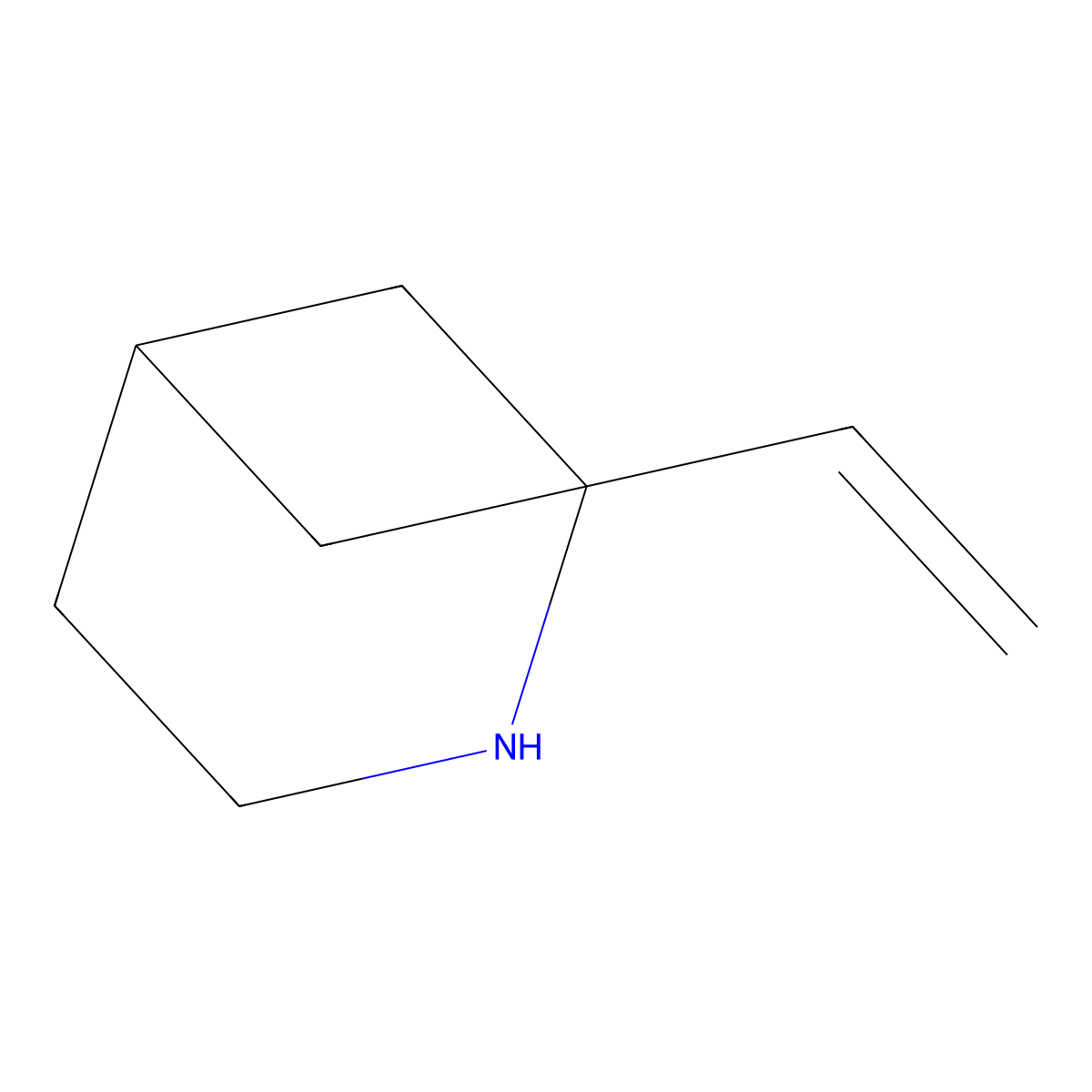 1-Ethenyl-2-azabicyclo[3.1.1]heptane molecular structure, CAS 2639456-30-5