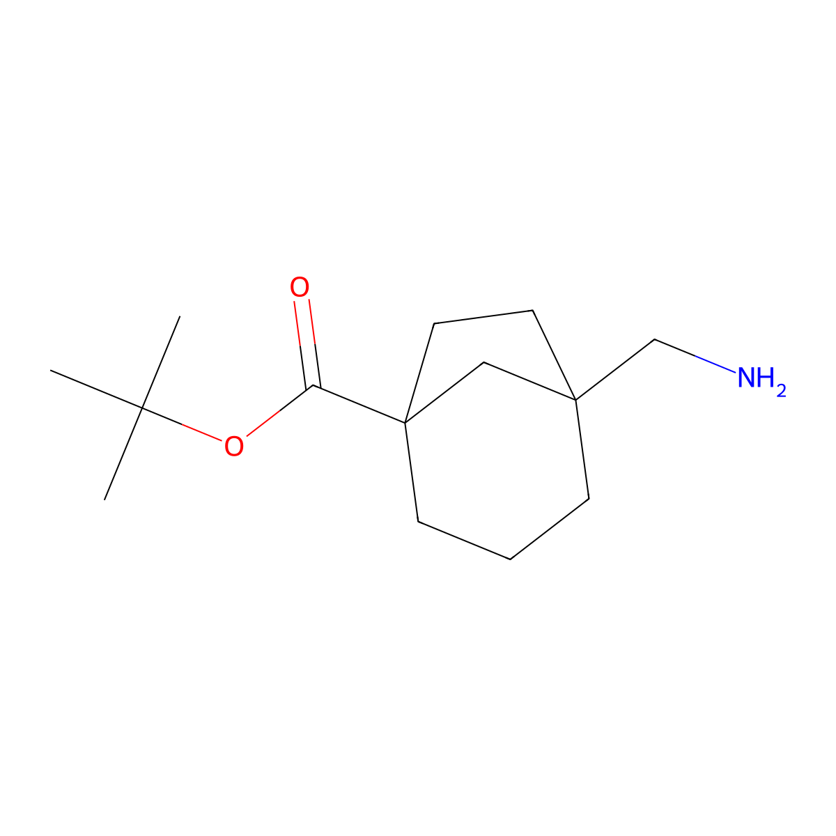 Tert-butyl 5-(aminomethyl)bicyclo[3.2.1]octane-1-carboxylate molecular structure, CAS 2639456-92-9