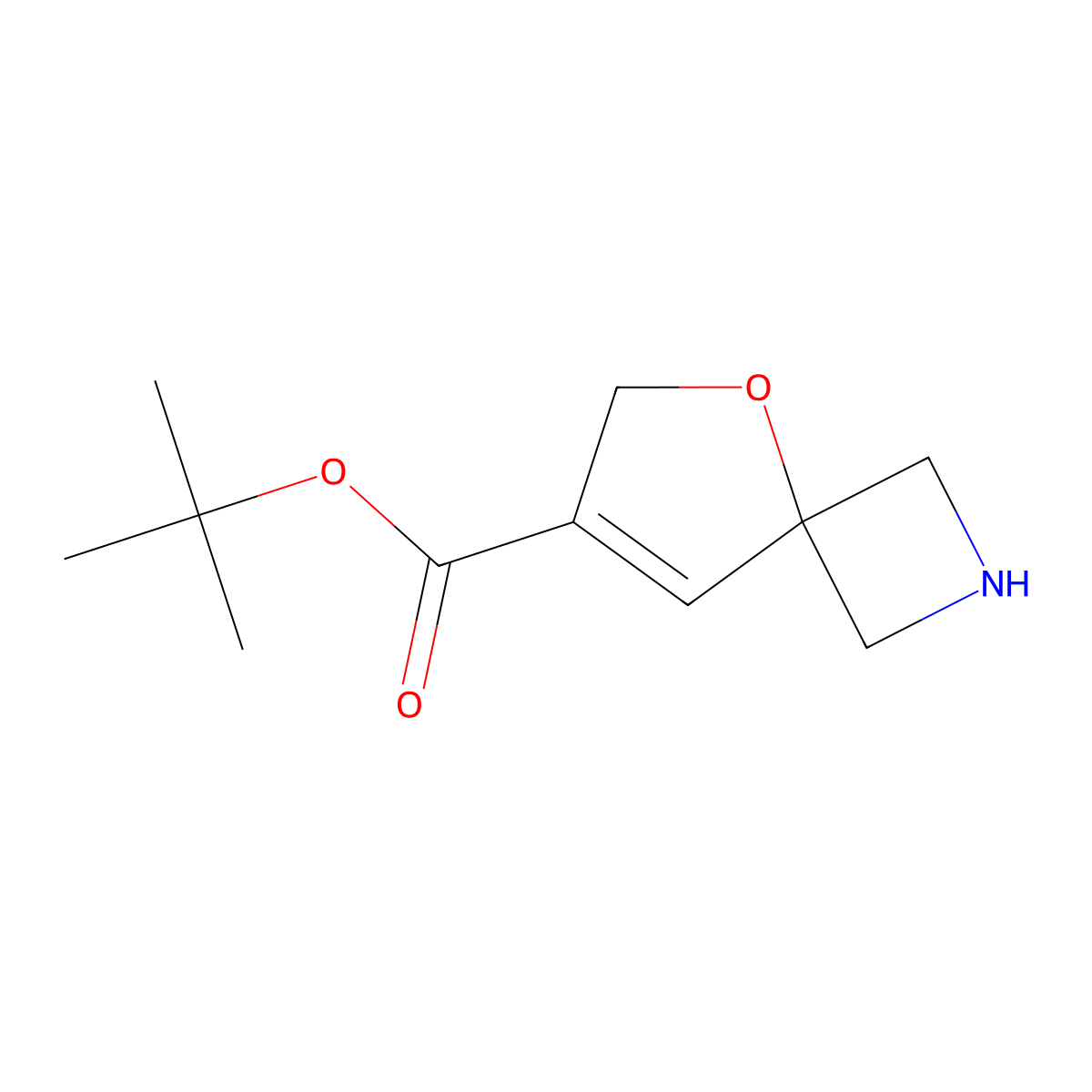 Tert-butyl 5-oxa-2-azaspiro[3.4]oct-7-ene-7-carboxylate molecular structure, CAS 2639458-89-0
