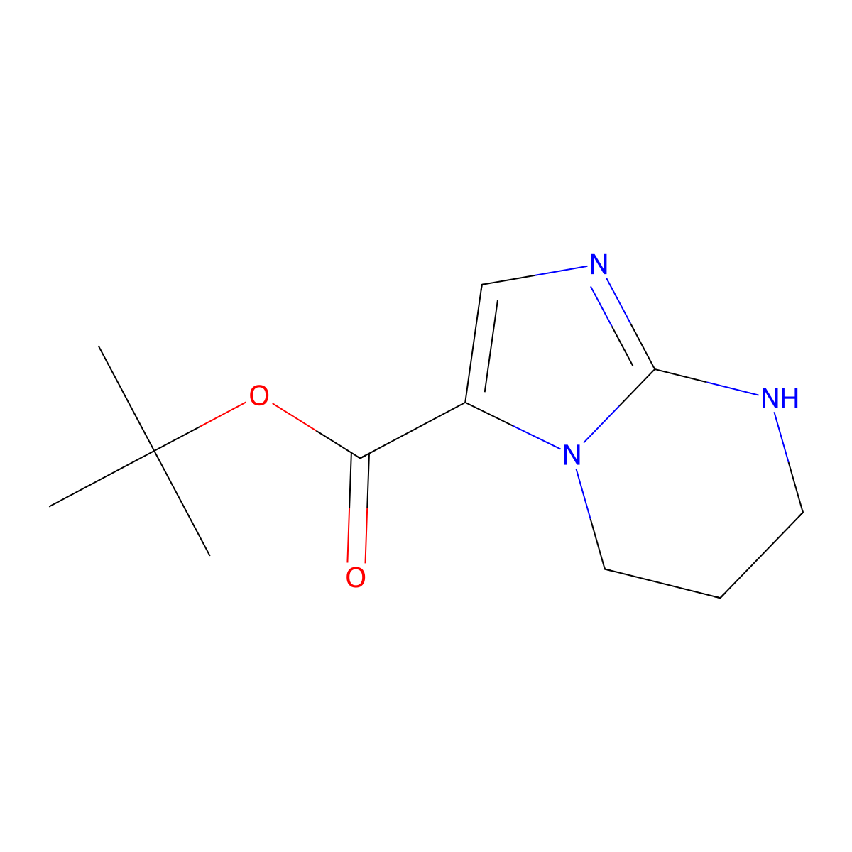 tert-butyl 5H,6H,7H,8H-imidazo[1,2-a]pyrimidine-3-carboxylate molecular structure, CAS 2639459-76-8