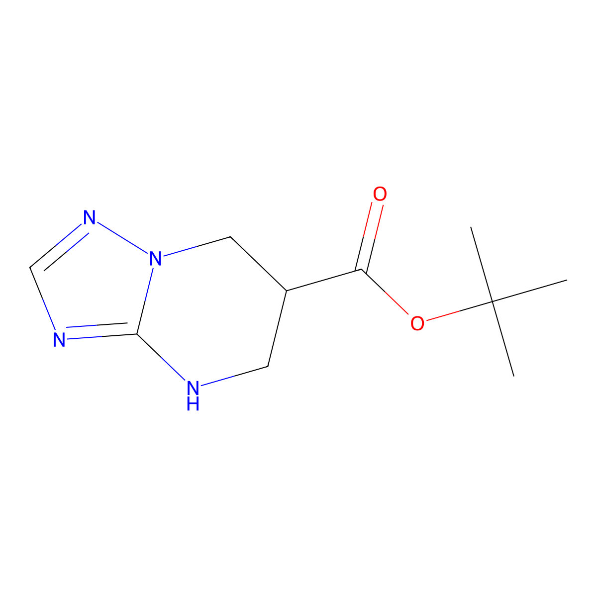 tert-butyl 4H,5H,6H,7H-[1,2,4]triazolo[1,5-a]pyrimidine-6-carboxylate molecular structure, CAS 2639460-20-9