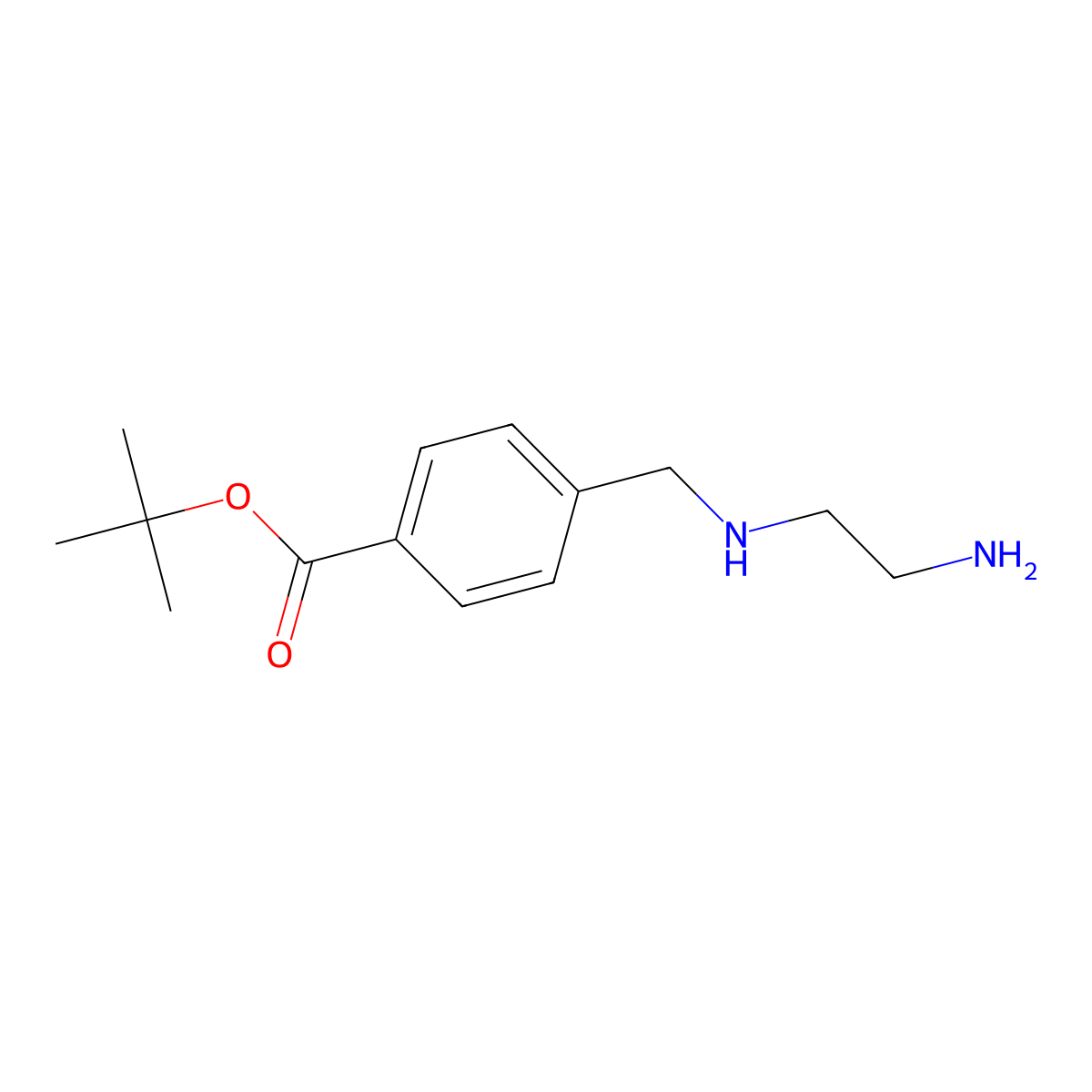 Tert-butyl 4-{[(2-aminoethyl)amino]methyl}benzoate molecular structure, CAS 2639460-77-6