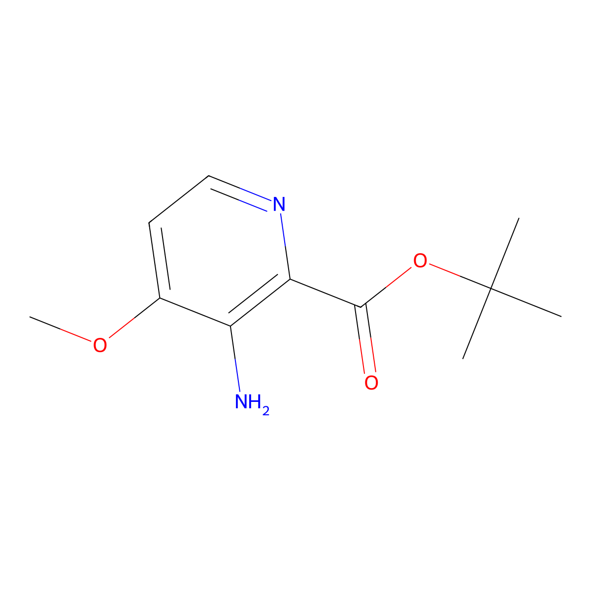 2-Boc-amino-4-methoxypyridine molecular structure, CAS 2639461-14-4