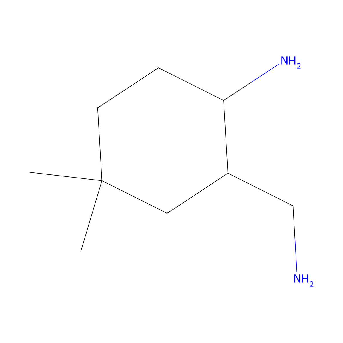 2-(Aminomethyl)-4,4-dimethylcyclohexan-1-amine molecular structure, CAS 2639461-15-5