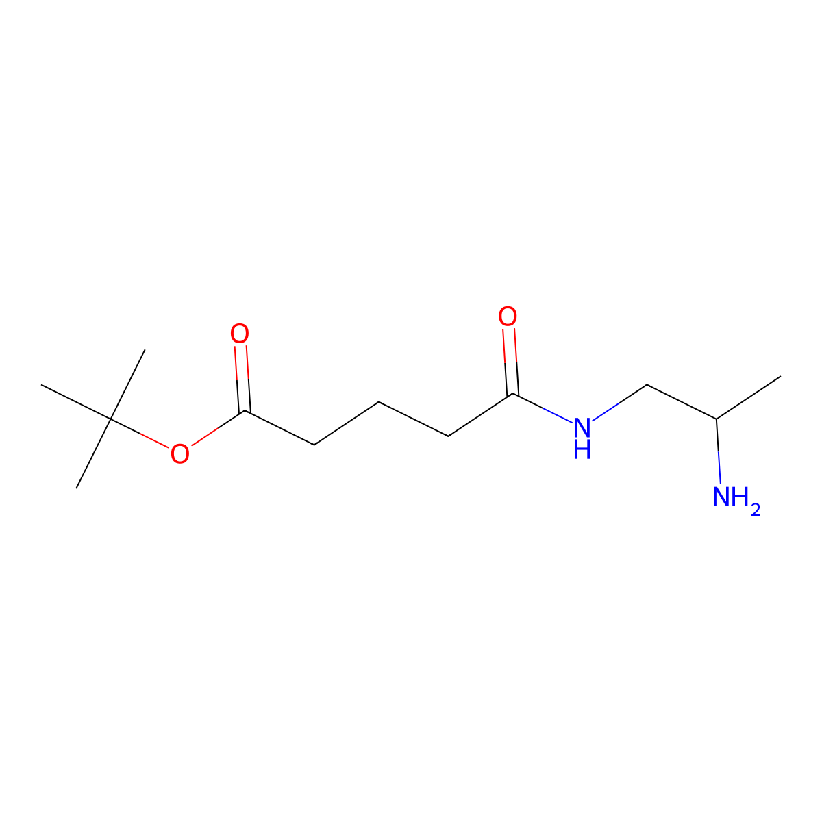 Tert-butyl 4-[(2-aminopropyl)carbamoyl]butanoate molecular structure, CAS 2639461-54-2