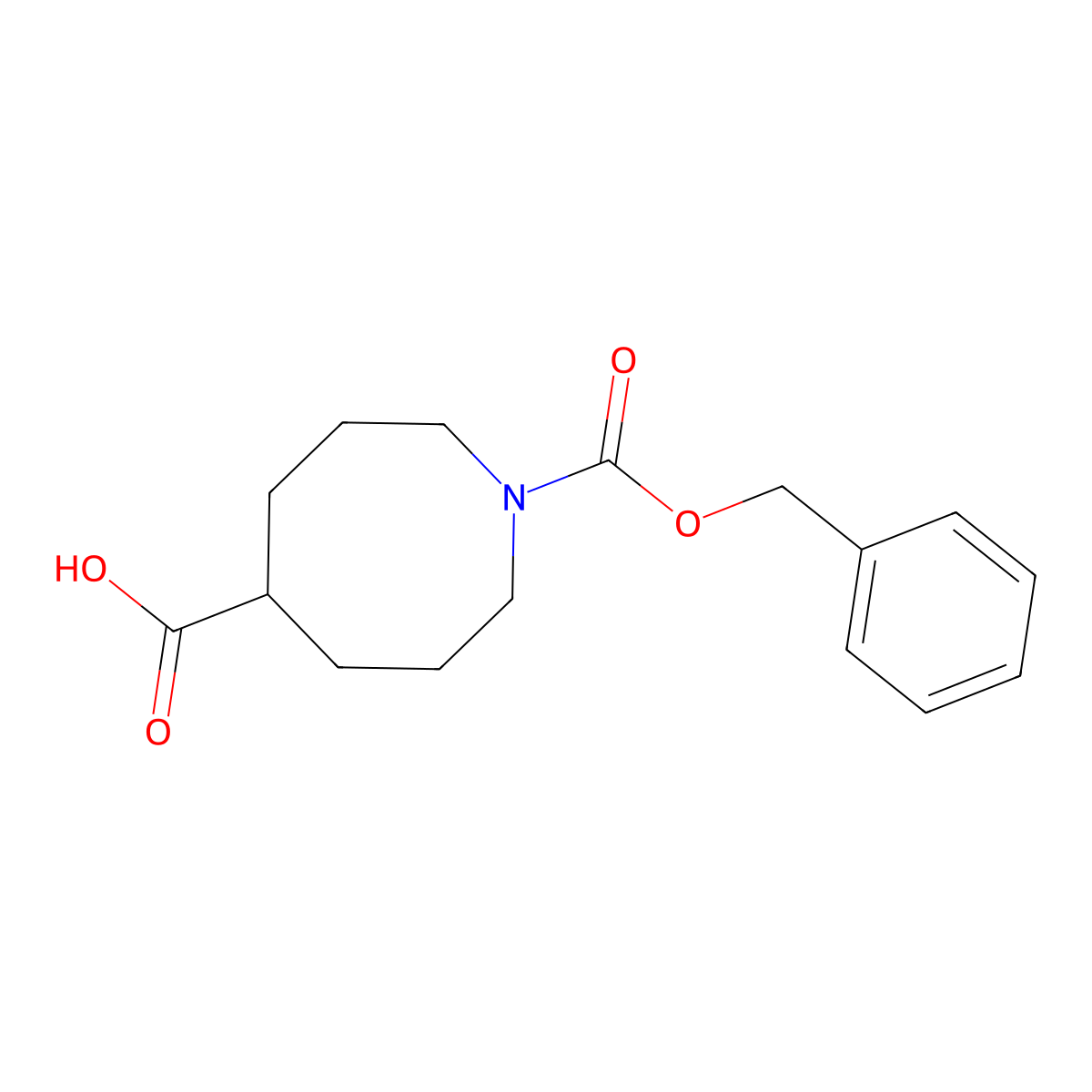 1-[(Benzyloxy)carbonyl]azocane-5-carboxylic acid molecular structure, CAS 2639461-80-4