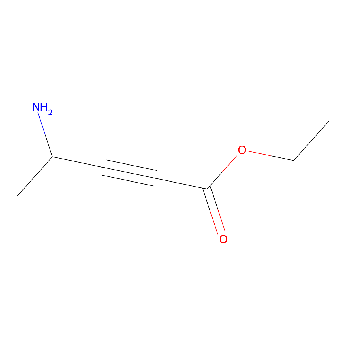 Ethyl 4-aminopent-2-ynoate molecular structure, CAS 2639462-48-7
