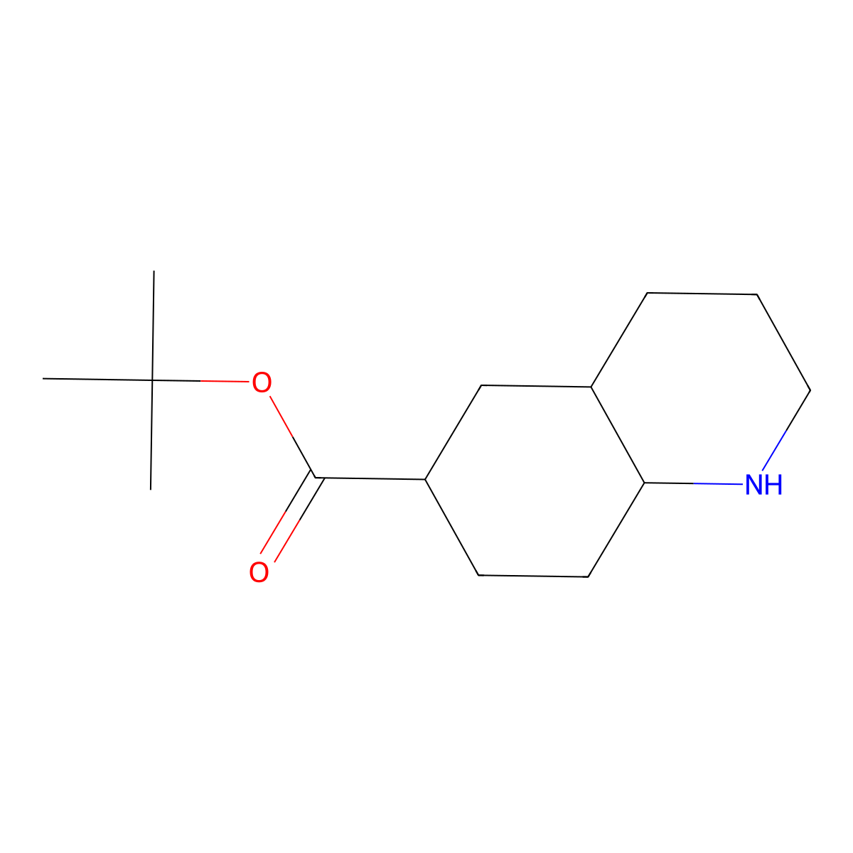 Tert-butyl decahydroquinoline-6-carboxylate molecular structure, CAS 2639462-73-8