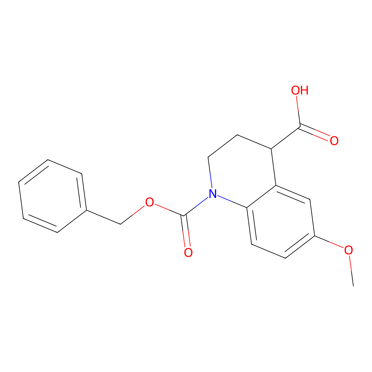 1-[(Benzyloxy)carbonyl]-6-methoxy-1,2,3,4-tetrahydroquinoline-4-carboxylic acid molecular structure, CAS 2639463-06-0