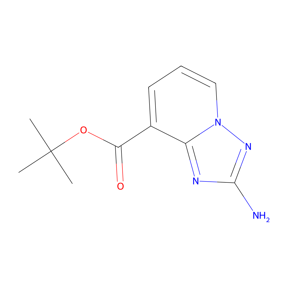 Tert-butyl 2-amino-[1,2,4]triazolo[1,5-a]pyridine-8-carboxylate molecular structure, CAS 2639463-82-2