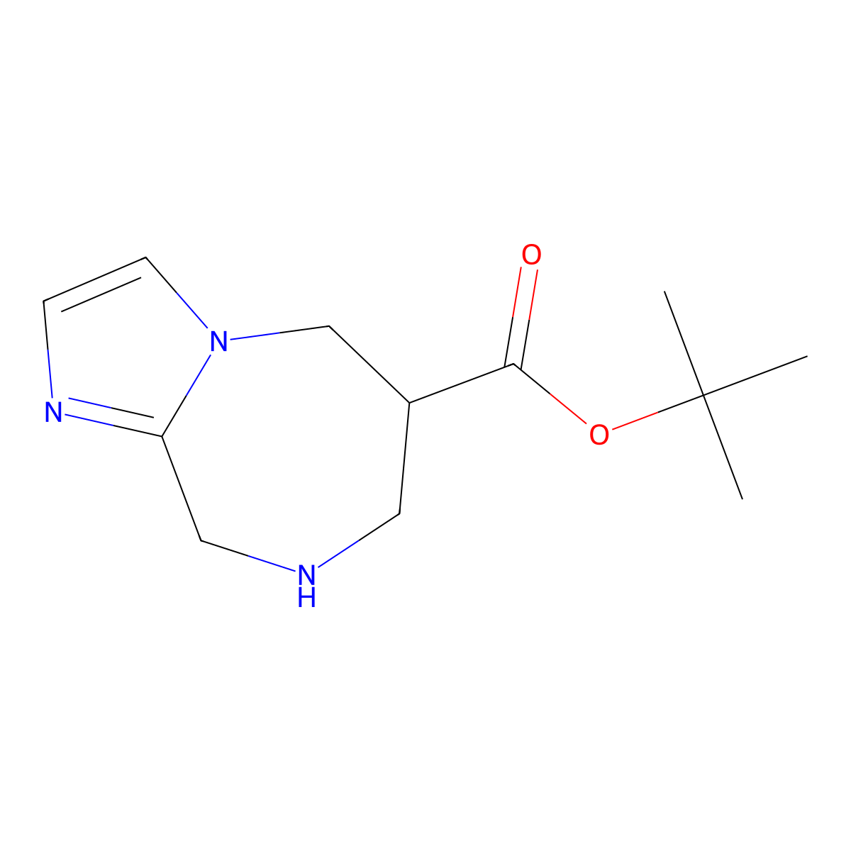 tert-butyl 5H,6H,7H,8H,9H-imidazo[1,2-a][1,4]diazepine-6-carboxylate molecular structure, CAS 2639464-26-7