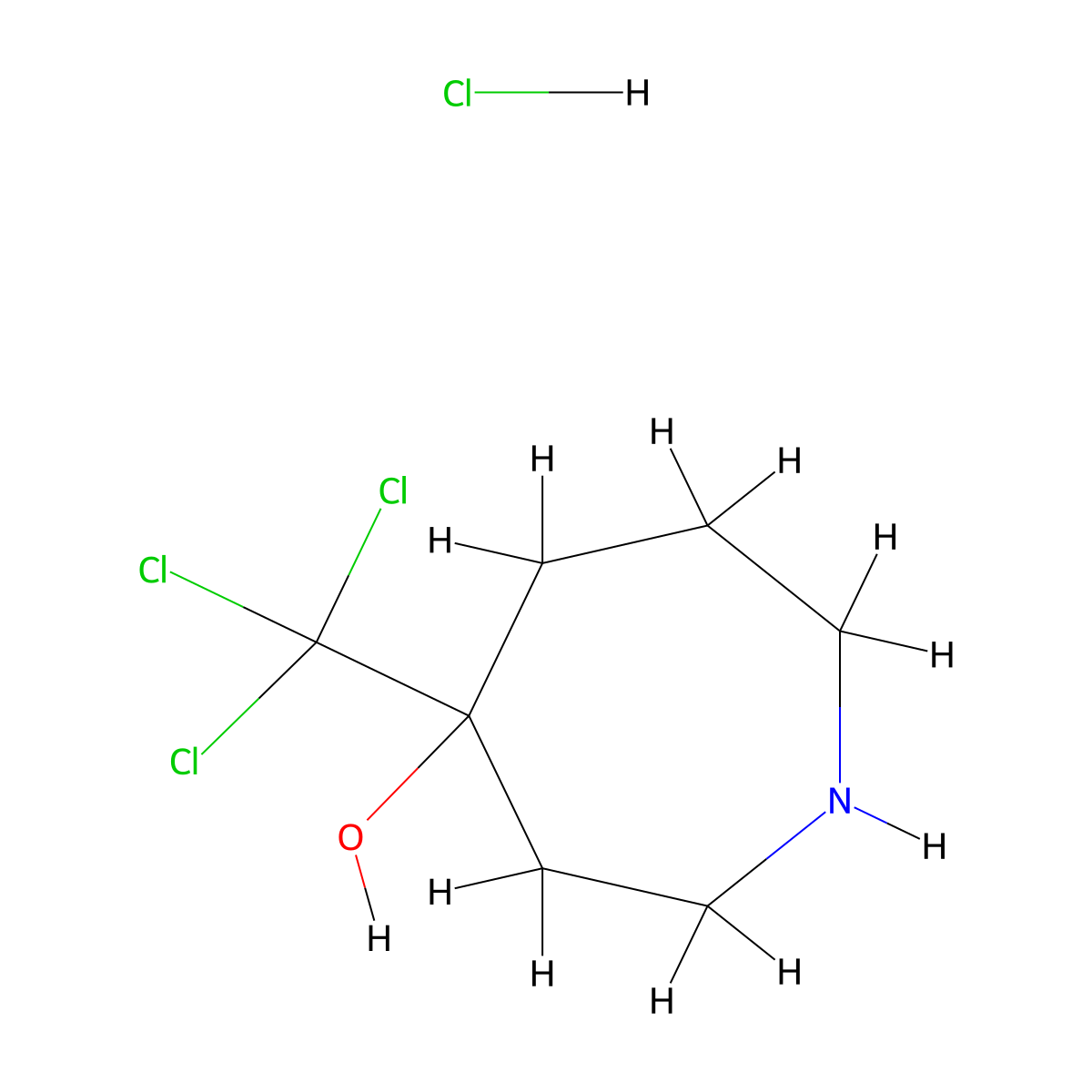 4-(Trichloromethyl)azepan-4-ol hydrochloride molecular structure, CAS 2639464-63-2
