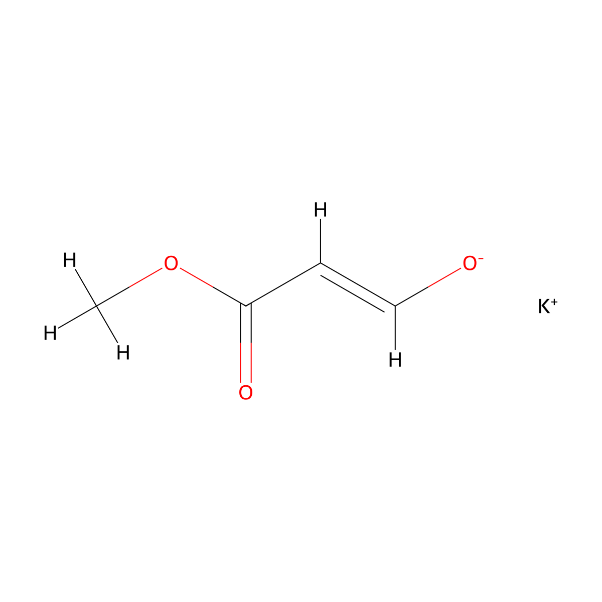 potassium (1E)-3-methoxy-3-oxoprop-1-en-1-olate molecular structure, CAS 2639466-11-6