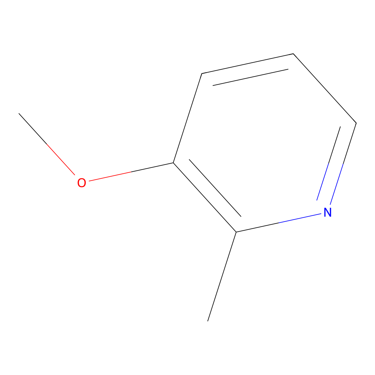 3-Methoxy-2-methylpyridine molecular structure, CAS 26395-26-6