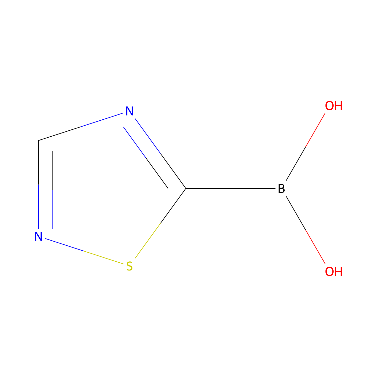 (1,2,4-Thiadiazol-5-yl)boronic acid molecular structure, CAS 2639563-01-0