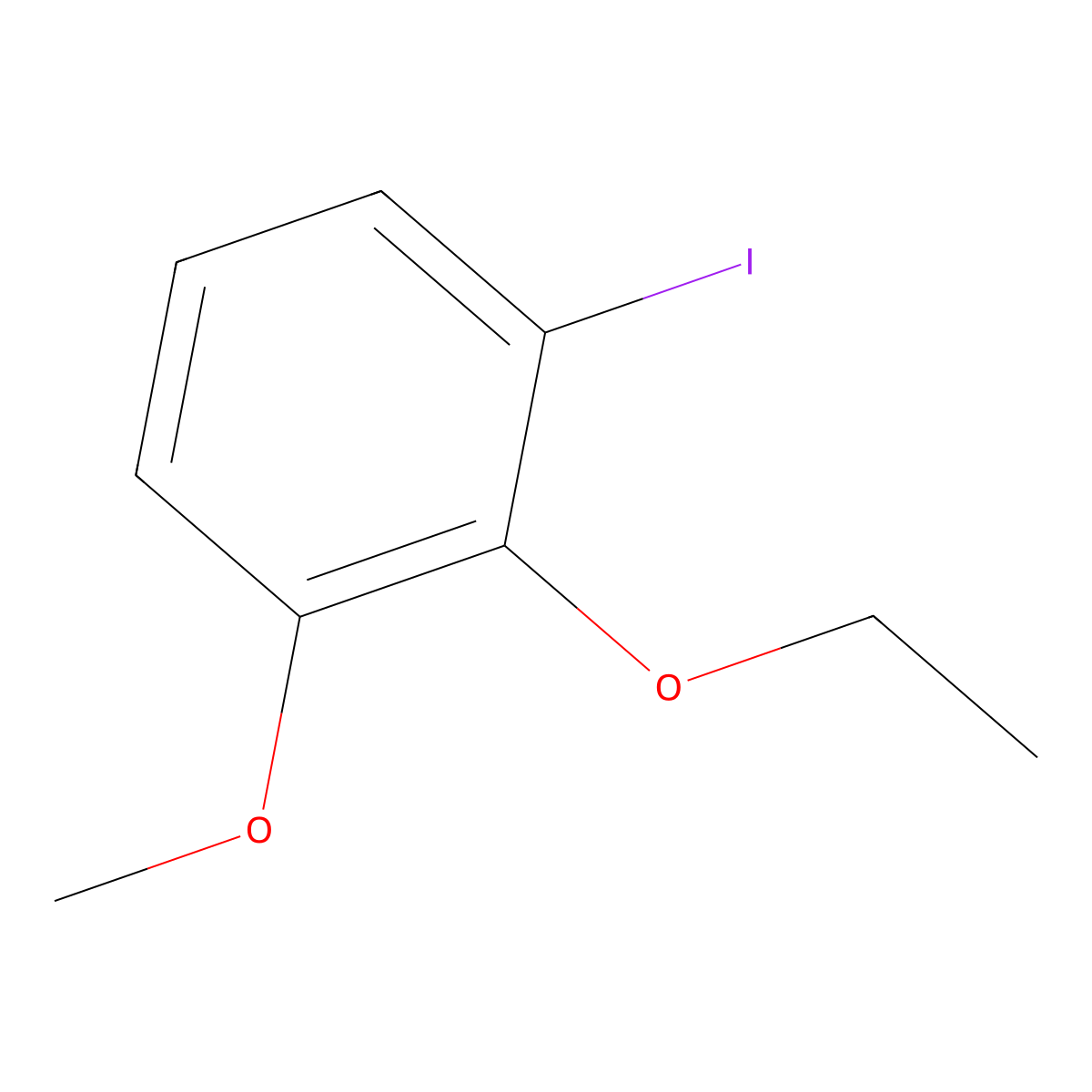 2-Ethoxy-1-iodo-3-methoxybenzene molecular structure, CAS 2639571-91-6