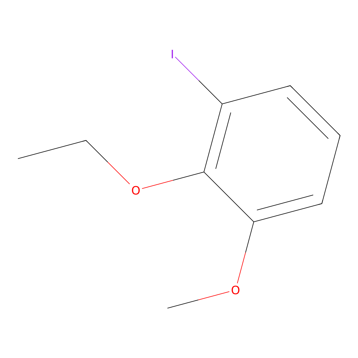 2-Ethoxy-1-iodo-3-methoxybenzene molecular structure, CAS 2639571-91-6