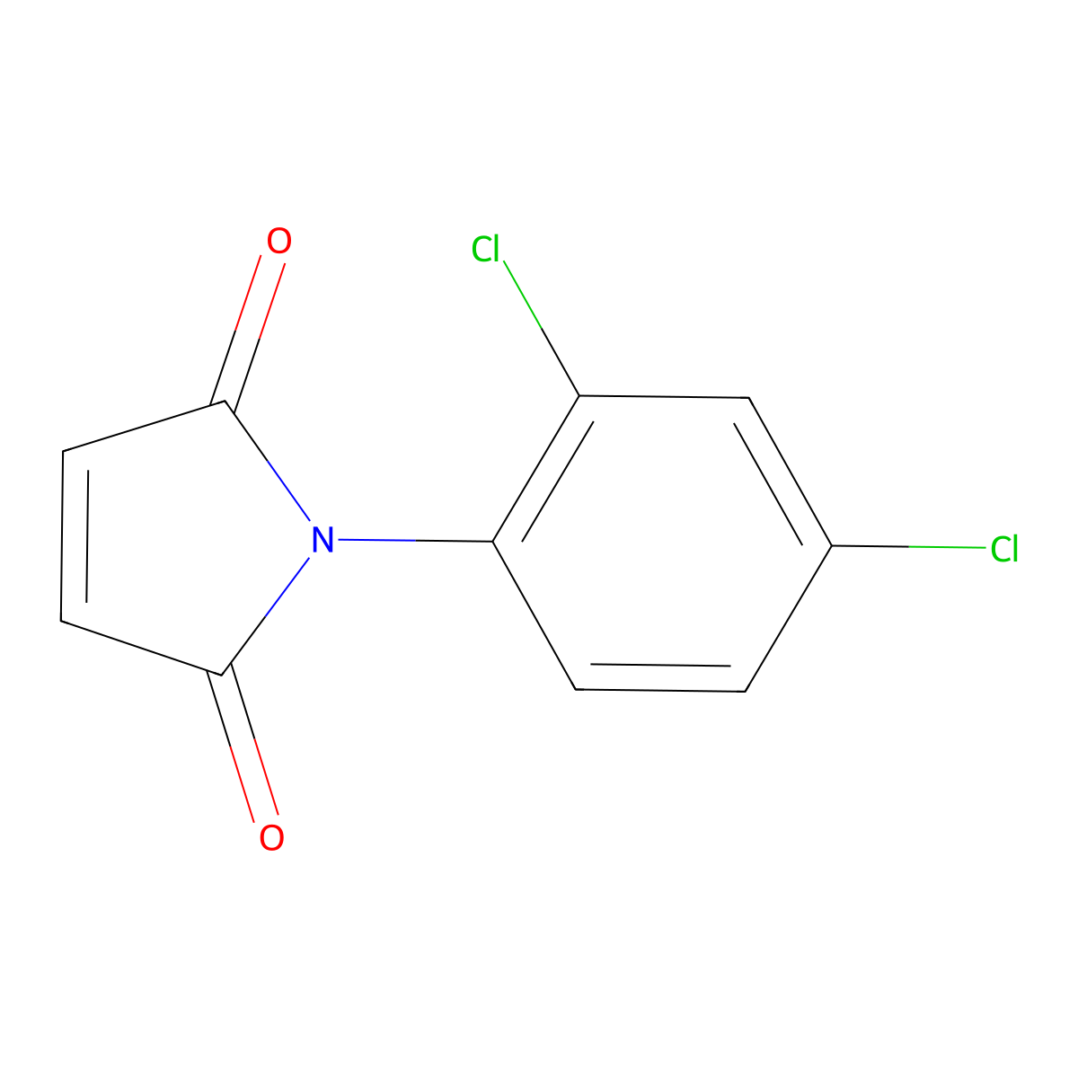 1-(2,4-dichlorophenyl)-2,5-dihydro-1H-pyrrole-2,5-dione molecular structure, CAS 26396-57-6