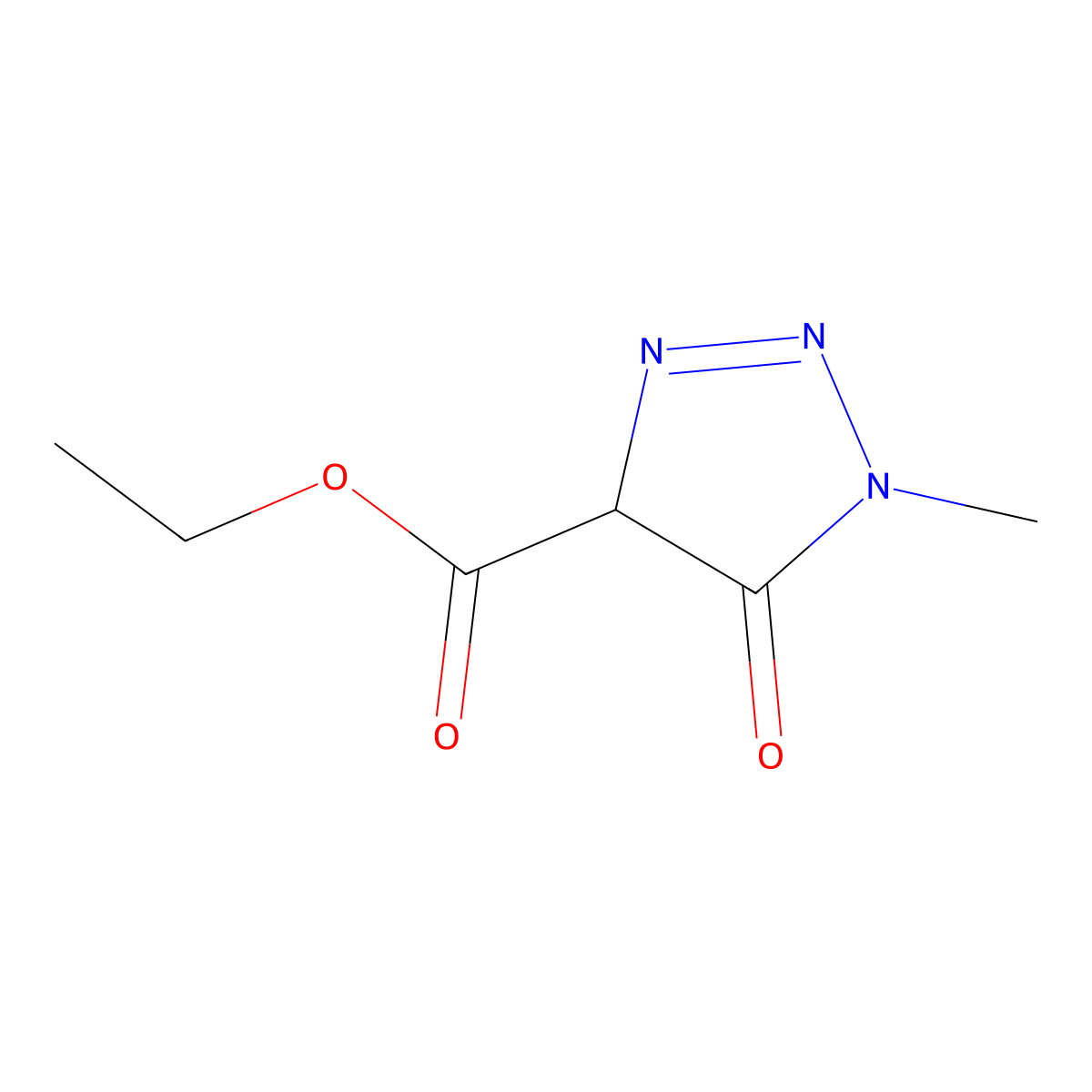 ethyl1-methyl-5-oxo-4,5-dihydro-1H-1,2,3-triazole-4-carboxylate molecular structure, CAS 2639625-62-8
