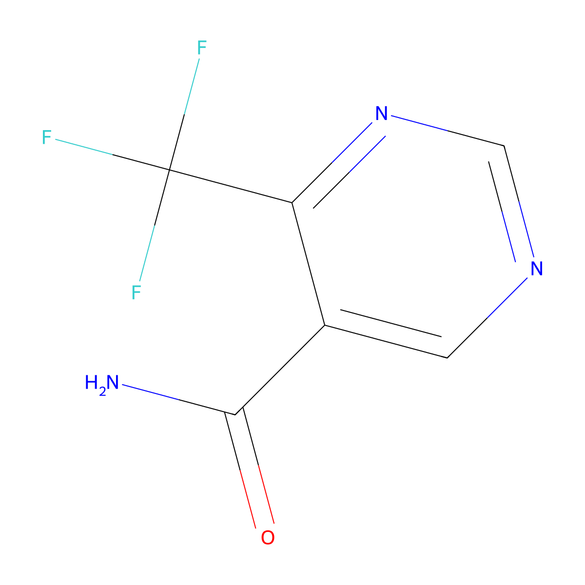 4-(Trifluoromethyl)pyrimidine-5-carboxamide molecular structure, CAS 2639626-83-6