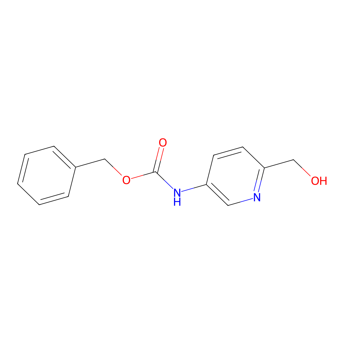 Benzyl (6-(hydroxymethyl)pyridin-3-YL)carbamate molecular structure, CAS 2639627-11-3