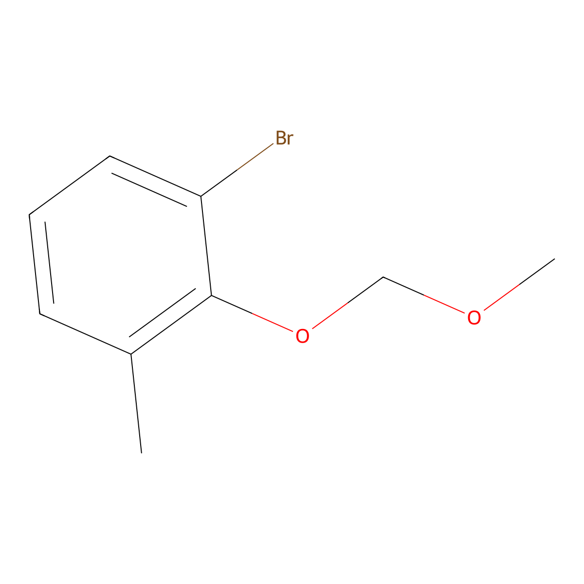1-Bromo-2-(methoxymethoxy)-3-methylbenzene molecular structure, CAS 2639795-64-3
