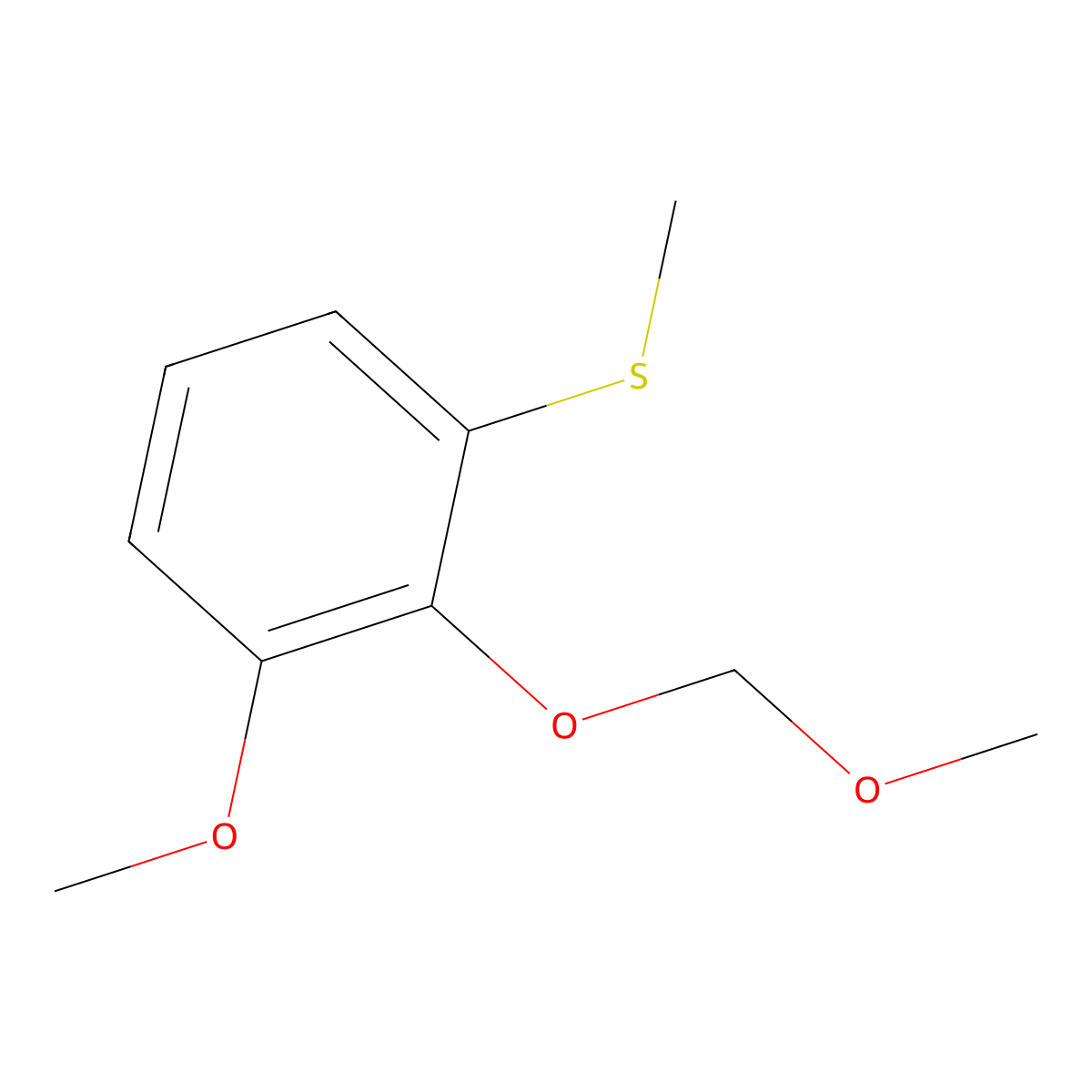 (3-Methoxy-2-(methoxymethoxy)phenyl)(methyl)sulfane molecular structure, CAS 2639795-70-1