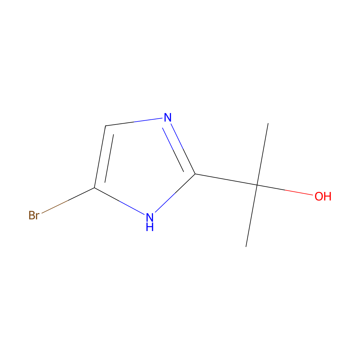2-(5-Bromo-1H-imidazol-2-YL)propan-2-OL molecular structure, CAS 2639837-05-9