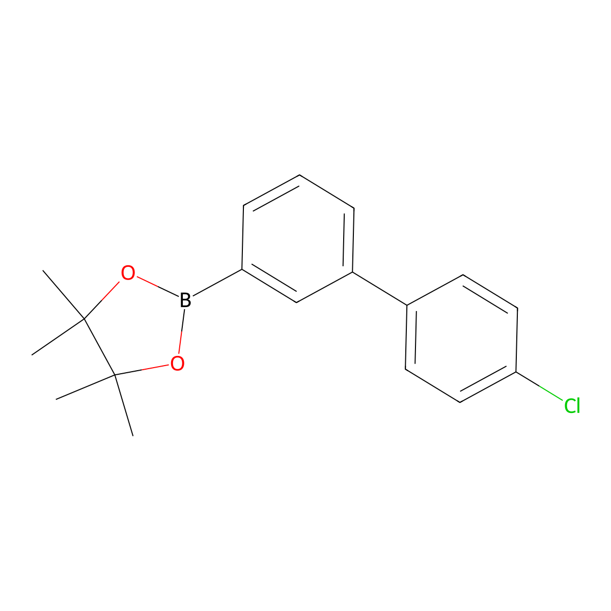2-[3-(4-Chlorophenyl)phenyl]-4,4,5,5-tetramethyl-1,3,2-dioxaborolane molecular structure, CAS 2640340-50-5