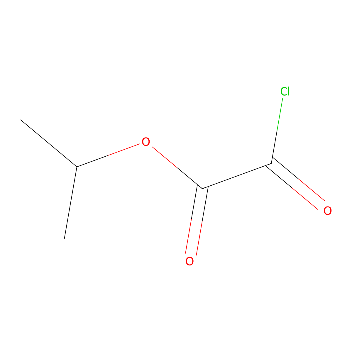 Isopropyl chloro(oxo)acetate molecular structure, CAS 26404-20-6