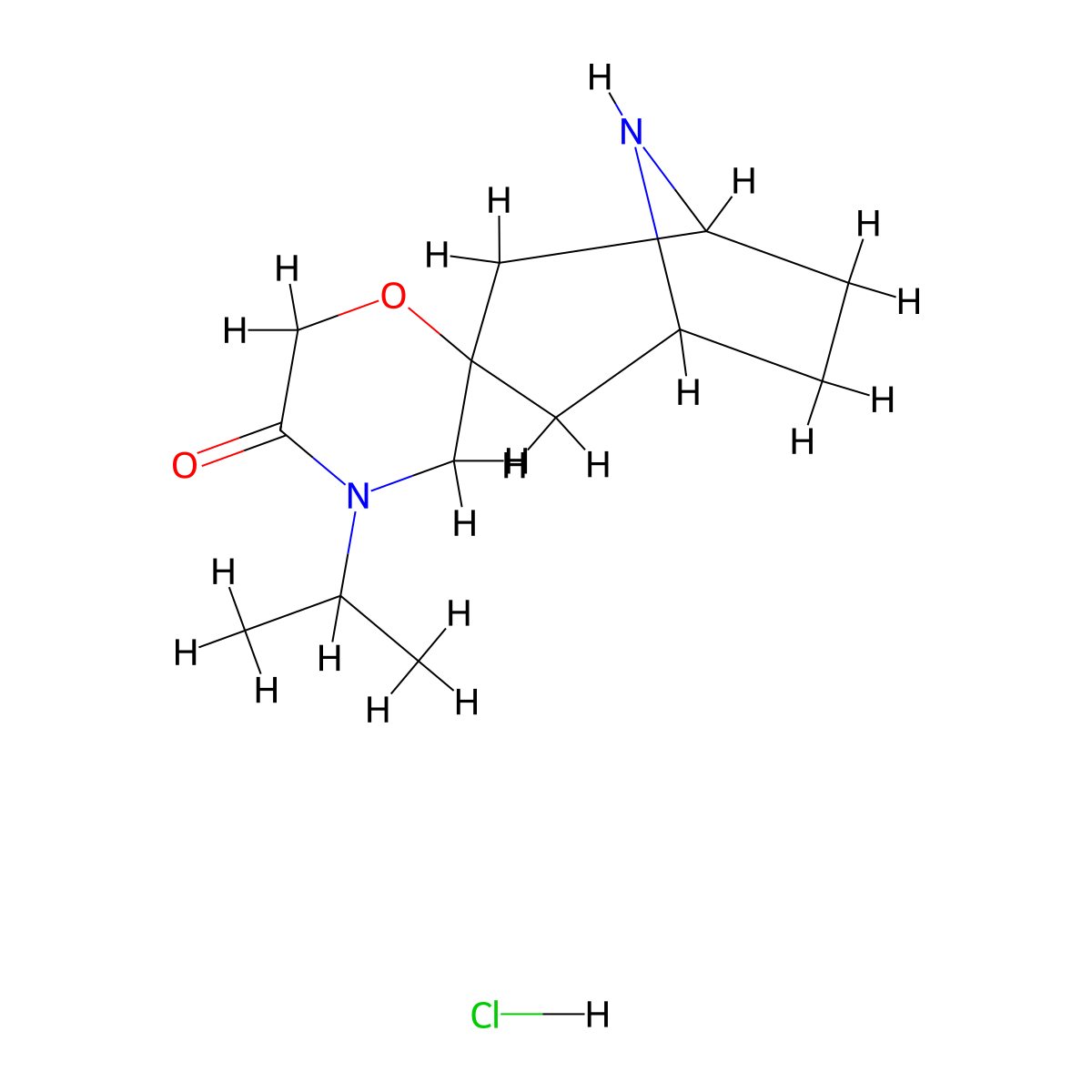 4'-(Propan-2-yl)-8-azaspiro[bicyclo[3.2.1]octane-3,2'-morpholin]-5'-one hydrochloride molecular structure, CAS 2640814-19-1