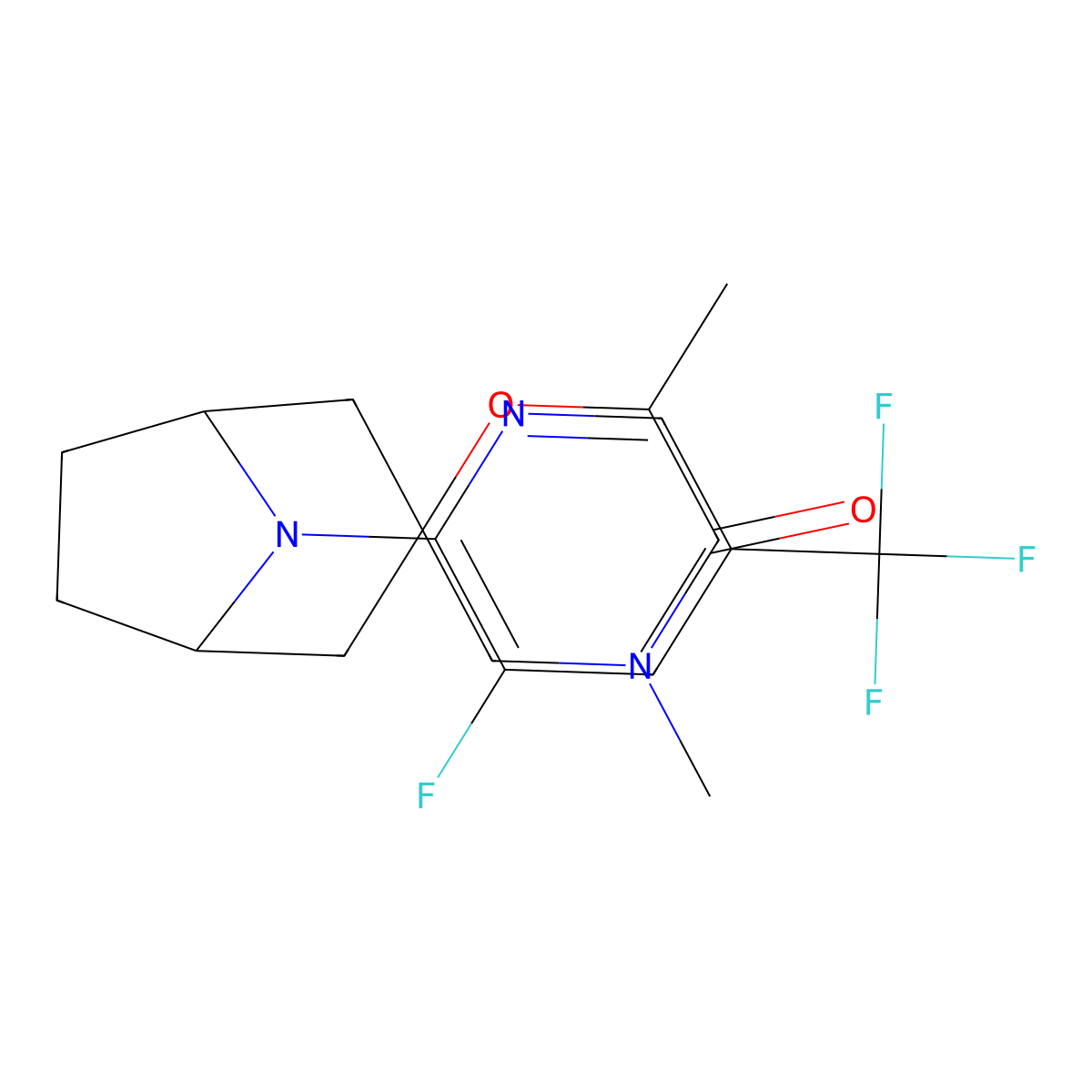 8-[3-Fluoro-5-(trifluoromethyl)pyridin-2-yl]-4',6'-dimethyl-8-azaspiro[bicyclo[3.2.1]octane-3,2'-morpholin]-5'-one molecular structure, CAS 2640814-33-9